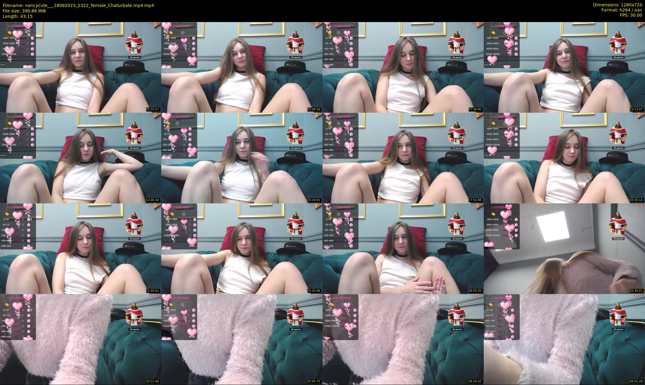 nancycute__ — 44 minute Chaturbate female cam show recording, 720p, Sep 18, 2023