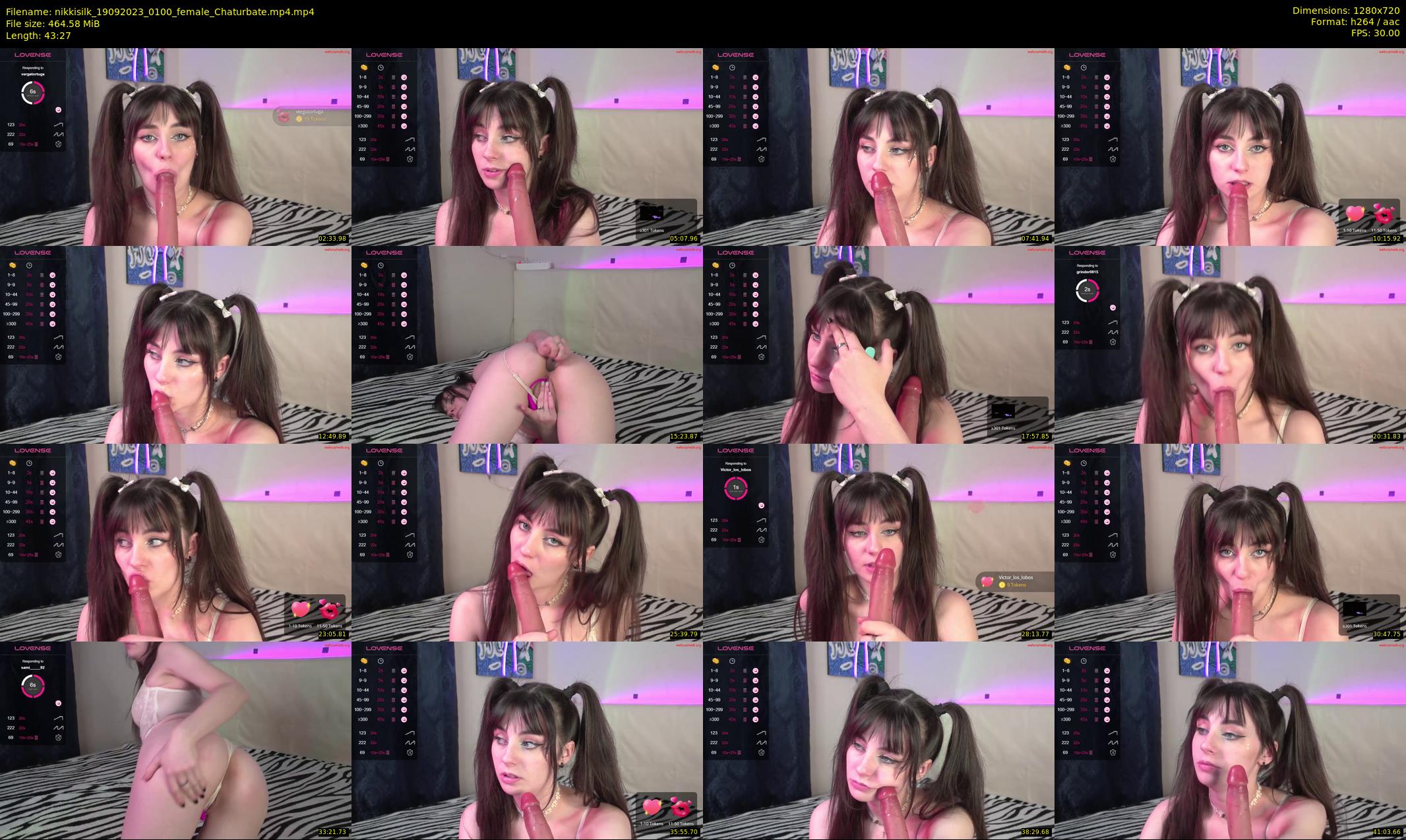 nikkisilk — 44 minute Chaturbate female cam show recording, 720p, Sep 19, 2023