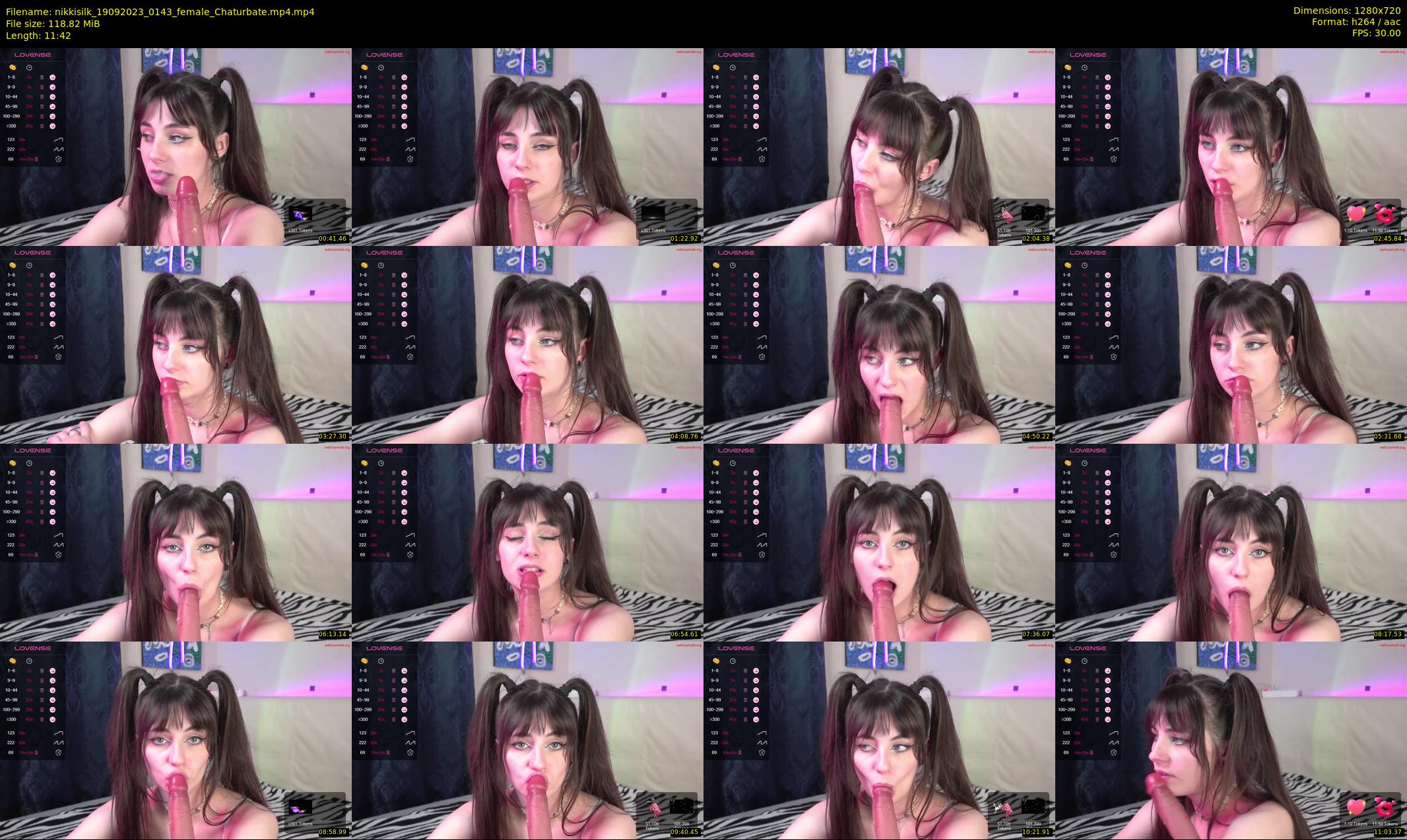 nikkisilk — 12 minute Chaturbate female cam show recording, 720p, Sep 19, 2023