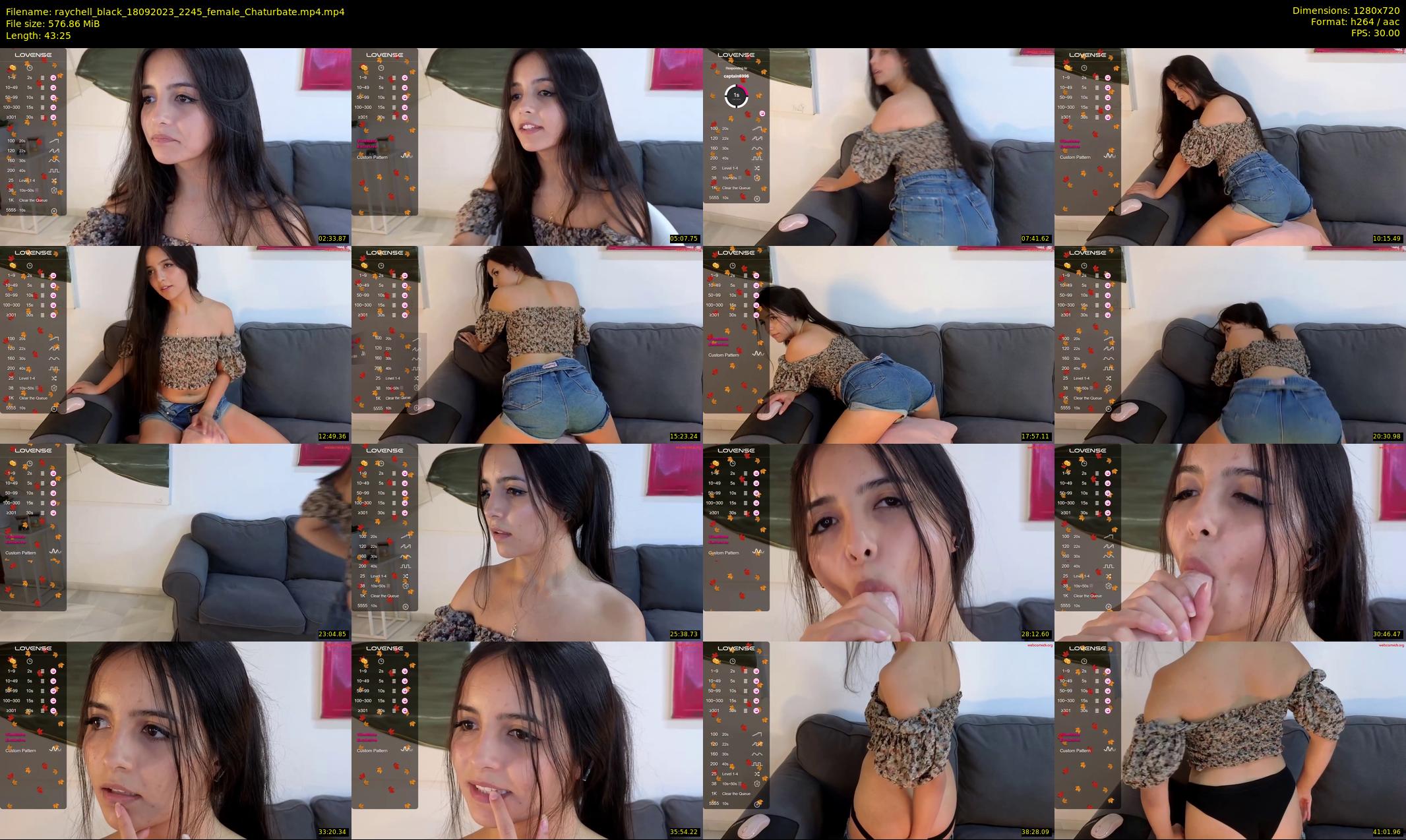 raychell_black — 44 minute Chaturbate female cam show recording, 720p, Sep 18, 2023