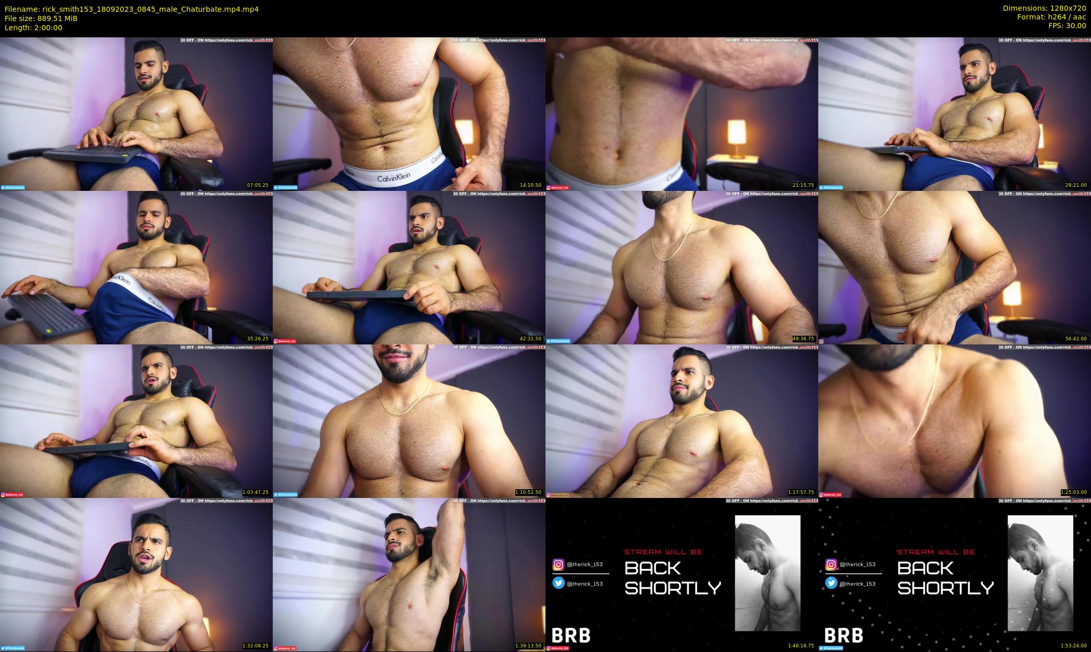 rick_smith153 — 120 minute Chaturbate male cam show recording, 720p, Sep 18, 2023
