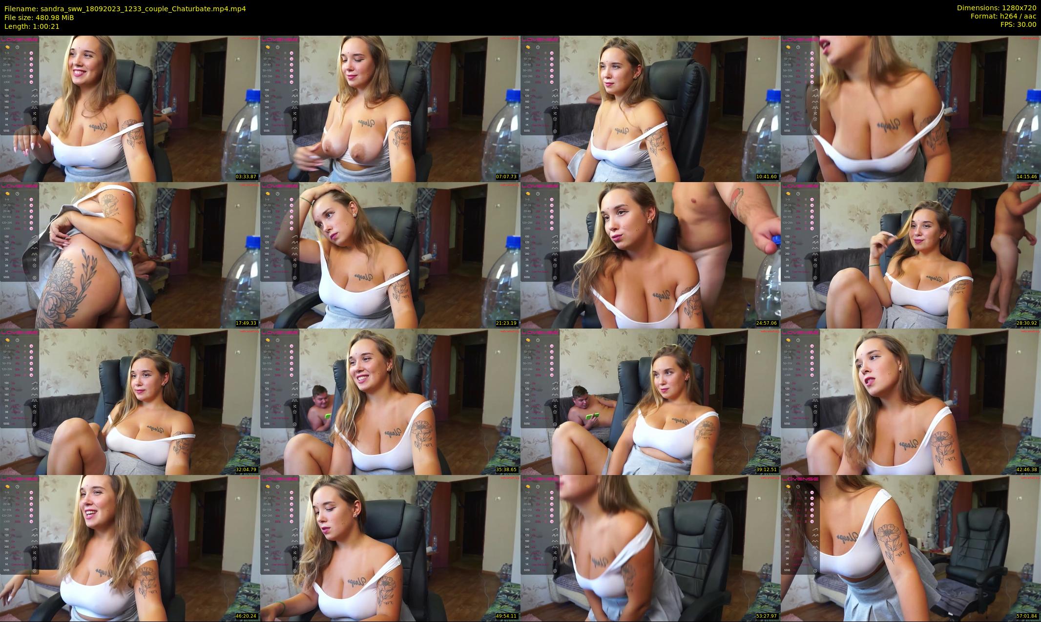 sandra_sww — 61 minute Chaturbate couple cam show recording, 720p, Sep 18, 2023