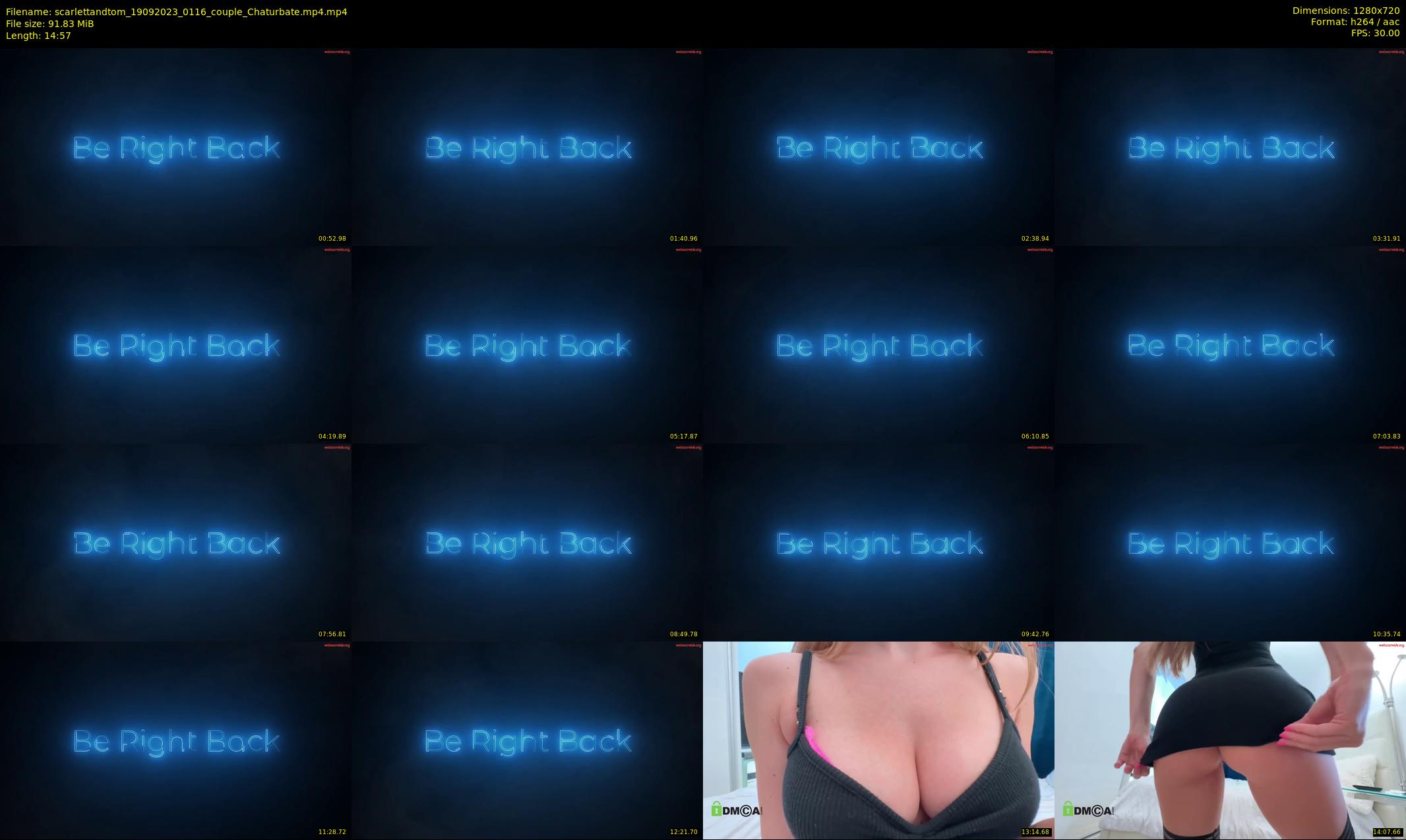 scarlettandtom — 15 minute Chaturbate couple cam show recording, 720p, Sep 19, 2023