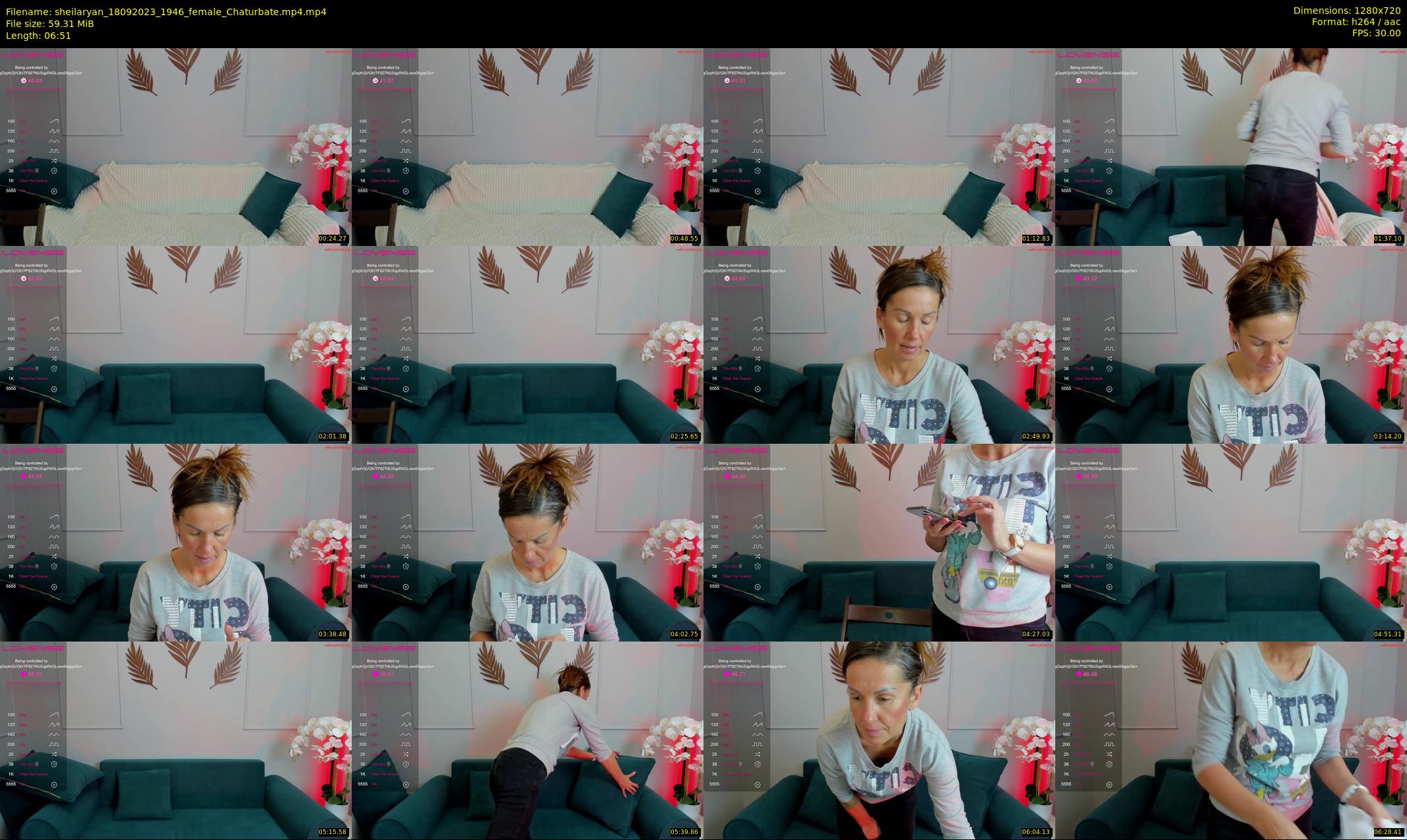 sheilaryan — 7 minute Chaturbate female cam show recording, 720p, Sep 18, 2023