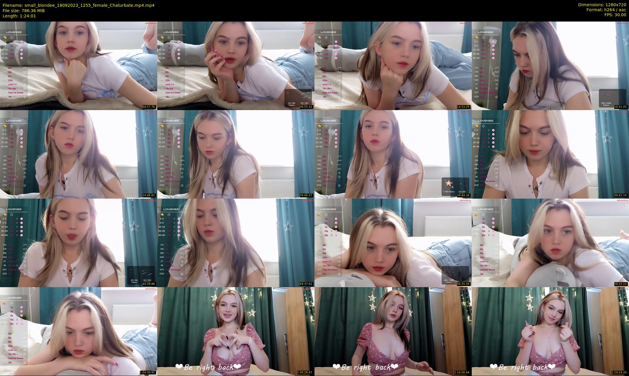 small_blondee — 85 minute Chaturbate female cam show recording, 720p, Sep 18, 2023