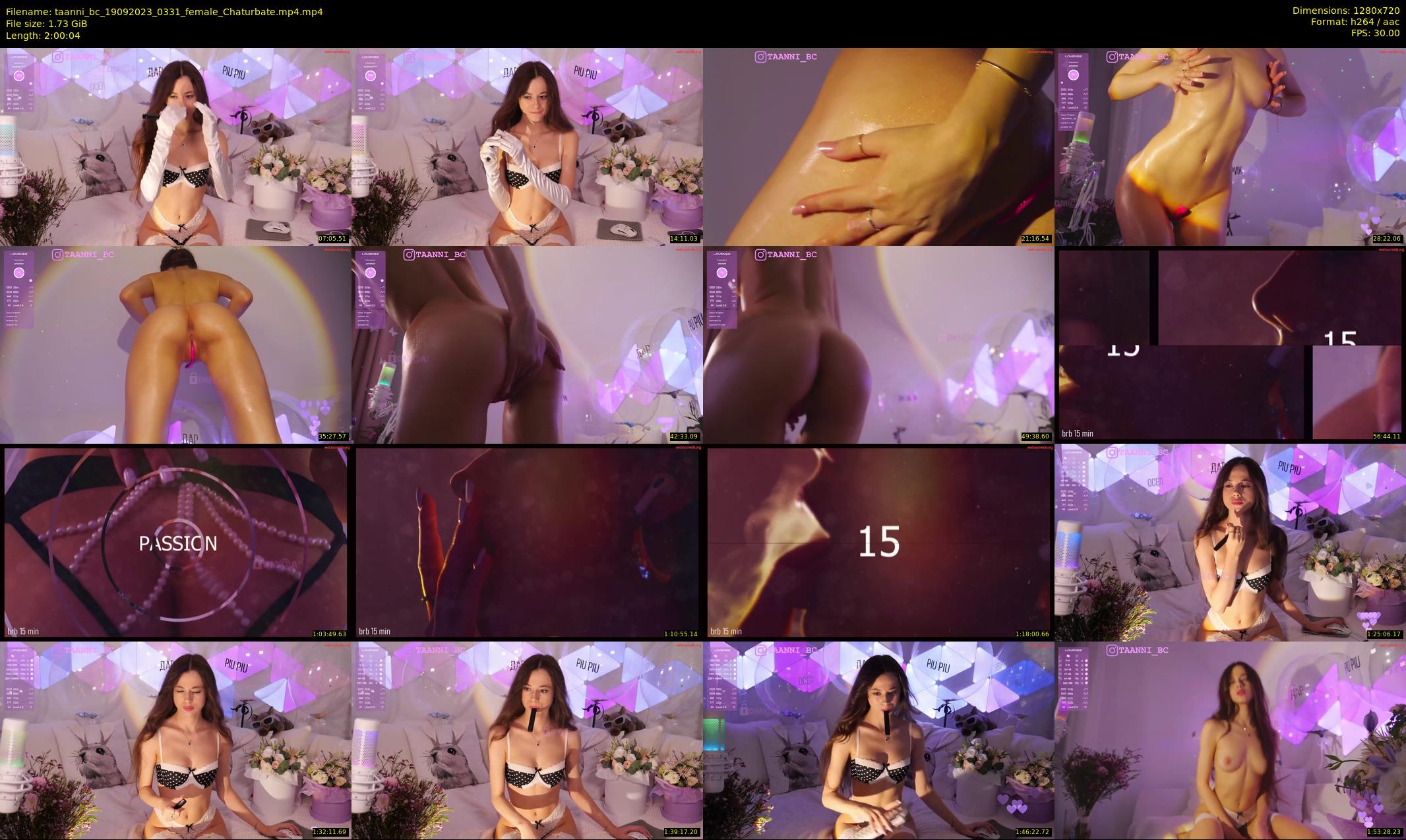 taanni_bc — 121 minute Chaturbate female cam show recording, 720p, Sep 19, 2023