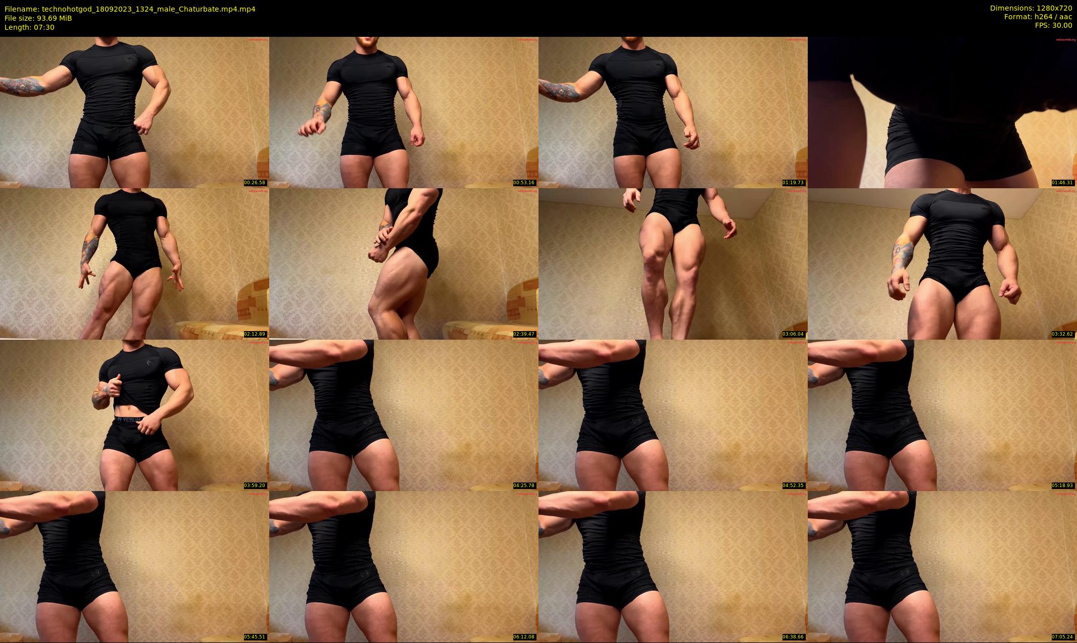 technohotgod — 8 minute Chaturbate male cam show recording, 720p, Sep 18, 2023