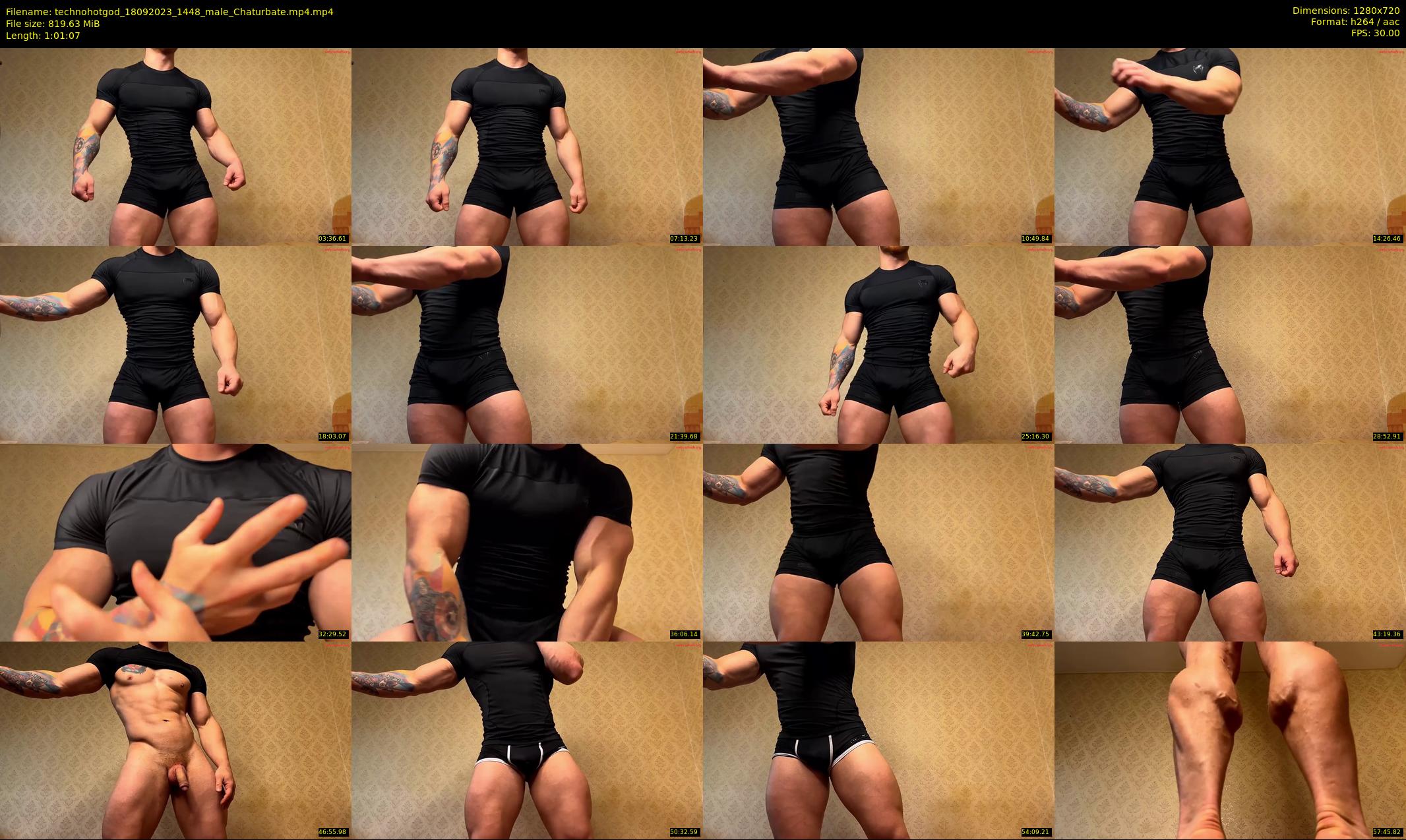 technohotgod — 62 minute Chaturbate male cam show recording, 720p, Sep 18, 2023