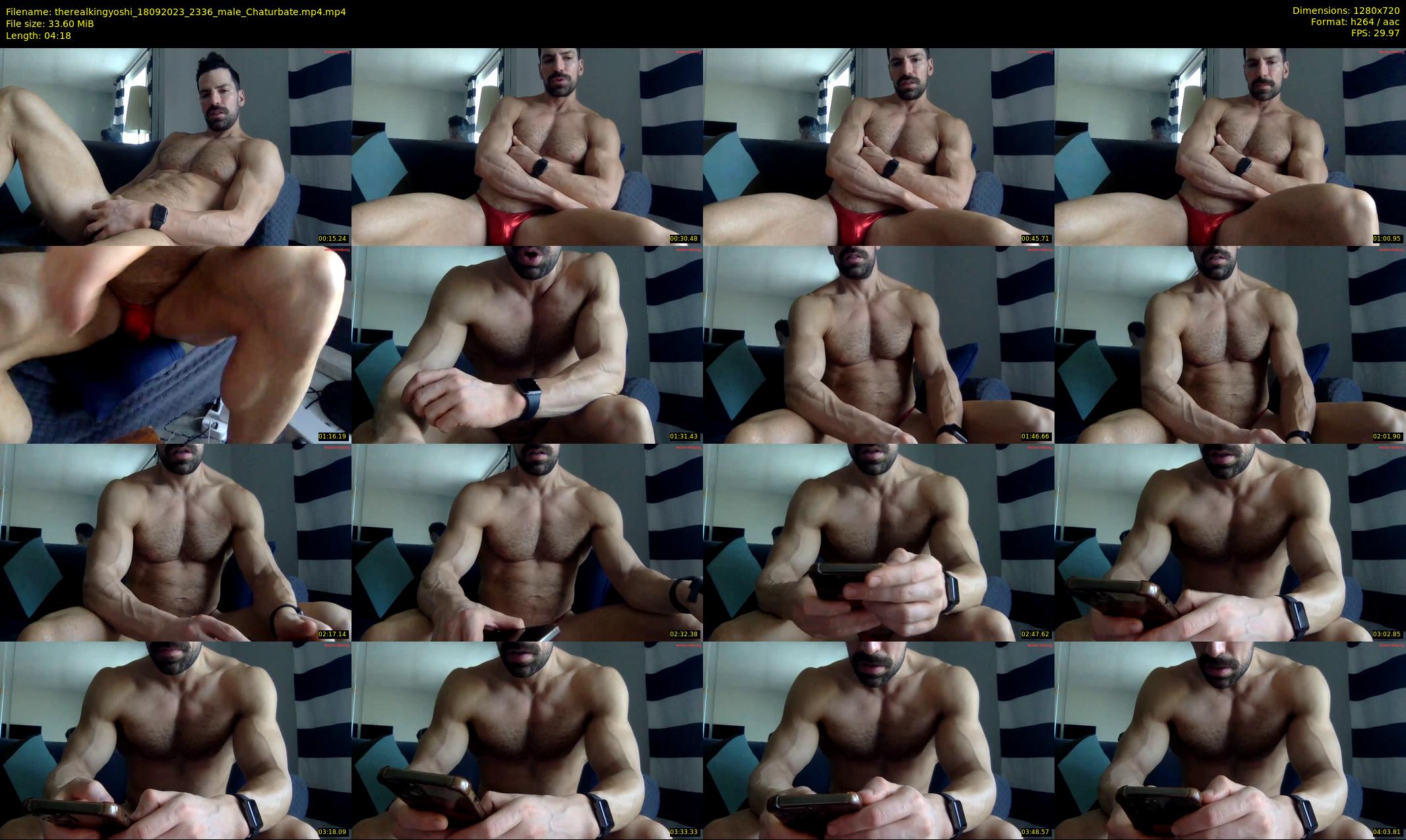therealkingyoshi — 5 minute Chaturbate male cam show recording, 720p, Sep 18, 2023