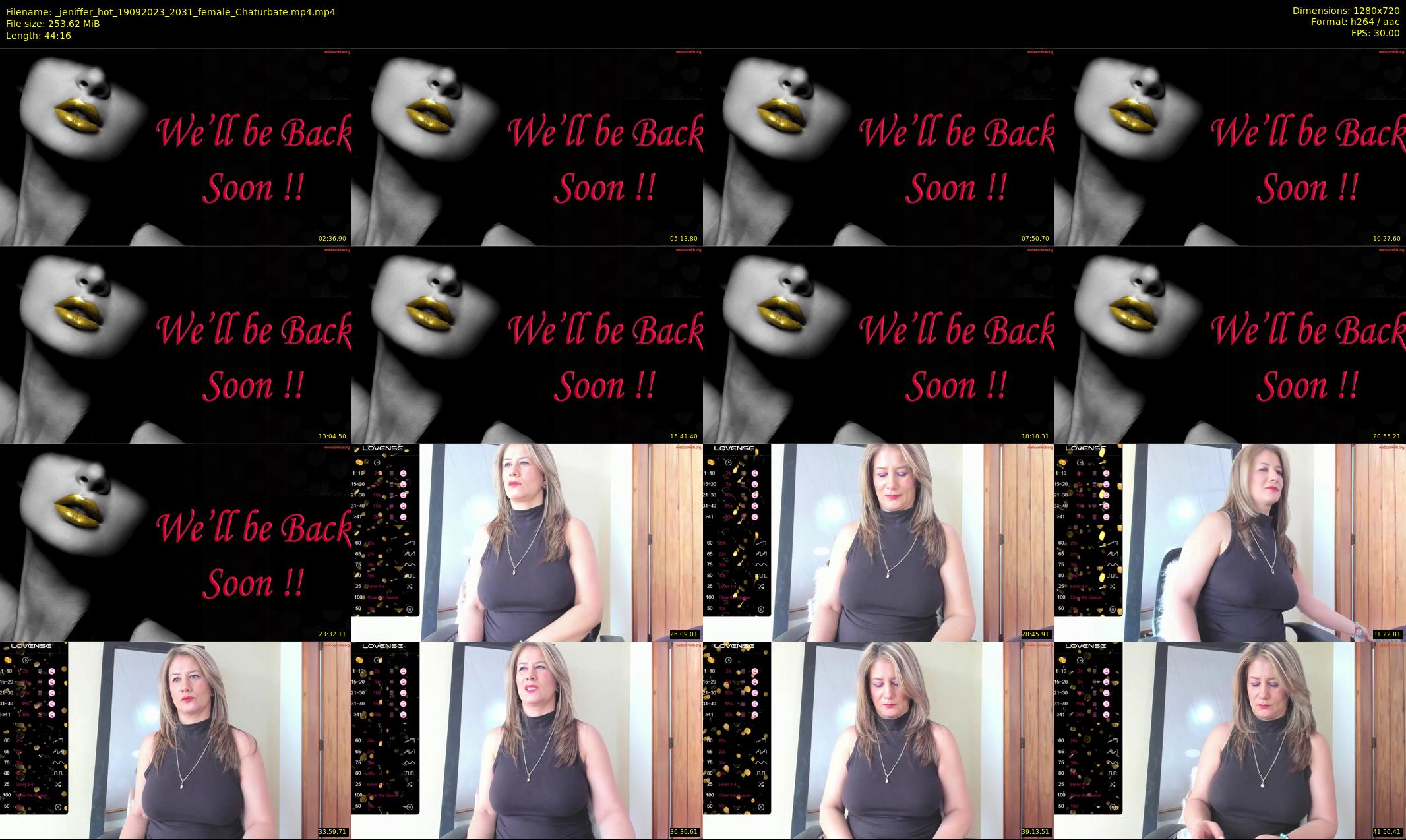 _jeniffer_hot — 45 minute Chaturbate female cam show recording, 720p, Sep 19, 2023