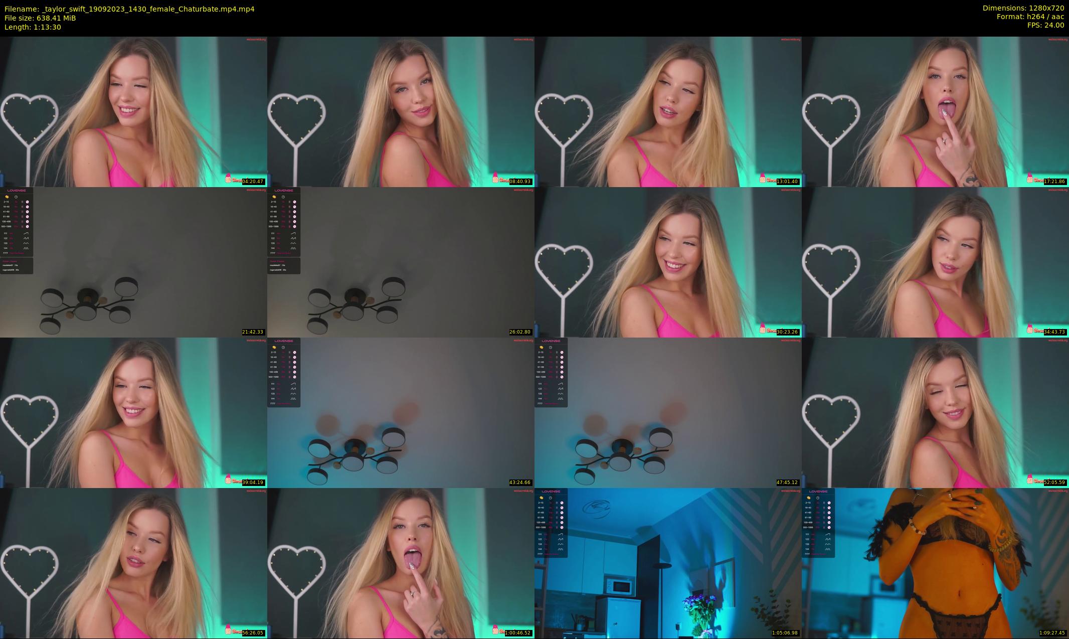 _taylor_swift — 74 minute Chaturbate female cam show recording, 720p, Sep 19, 2023
