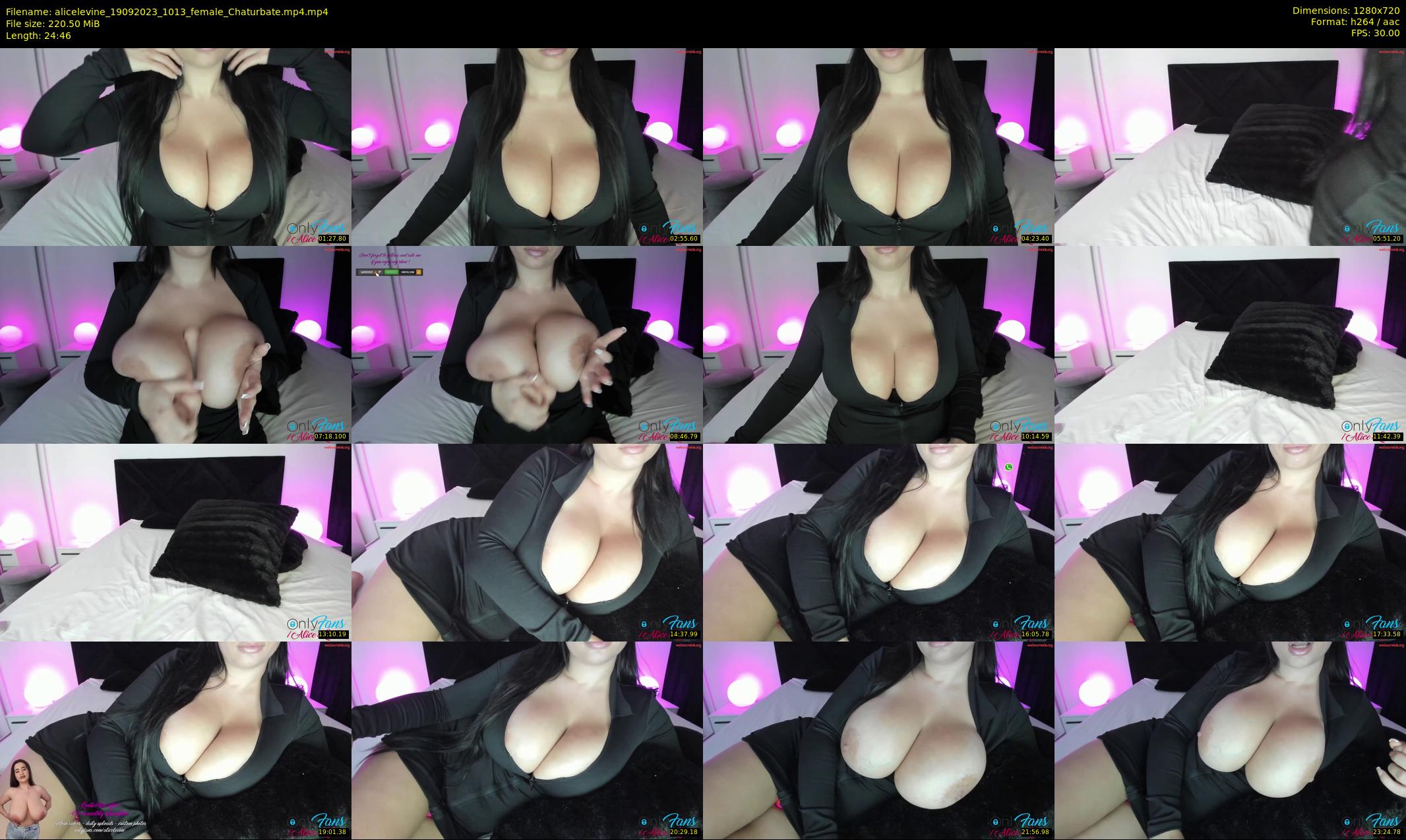 alicelevine — 25 minute Chaturbate female cam show recording, 720p, Sep 19, 2023