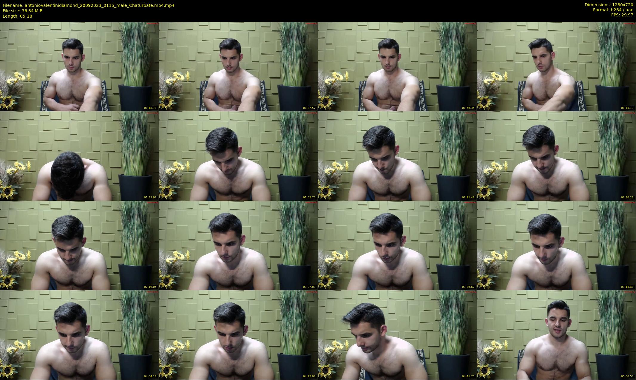 antoniovalentinidiamond — 6 minute Chaturbate male cam show recording, 720p, Sep 20, 2023