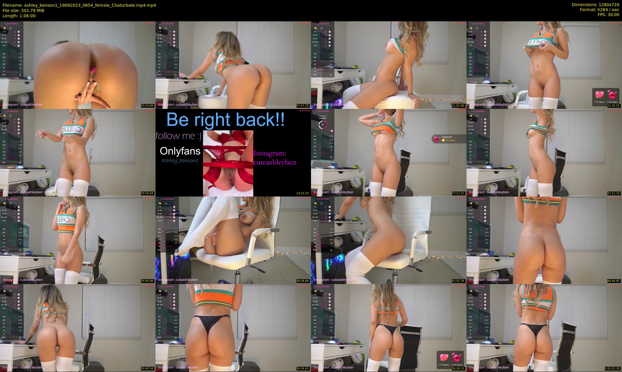 ashley_benson1 — 66 minute Chaturbate female cam show recording, 720p, Sep 19, 2023