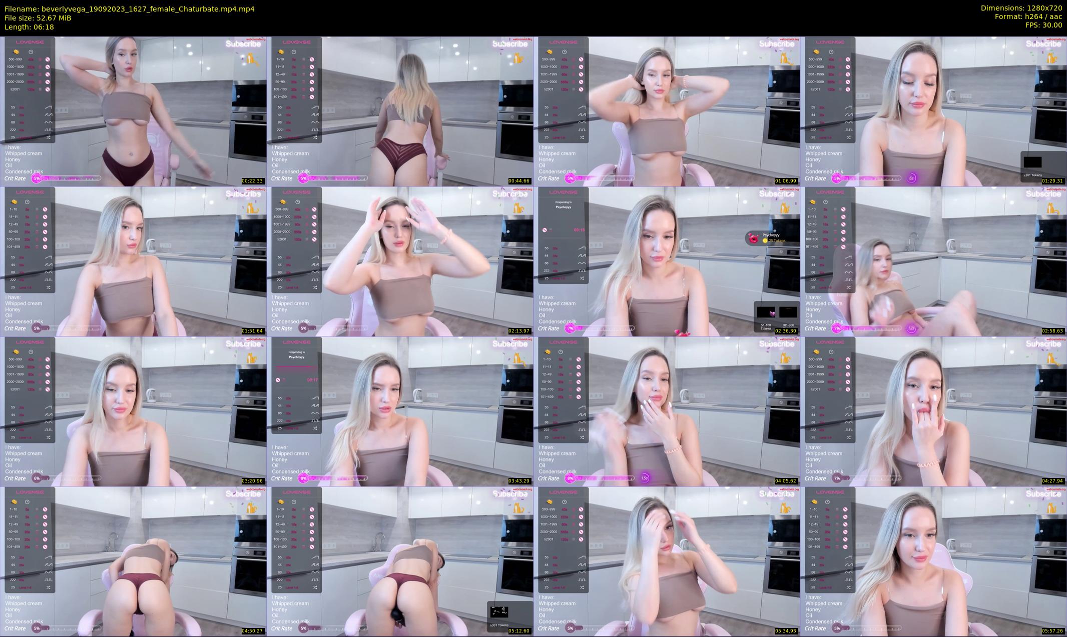 beverlyvega — 7 minute Chaturbate couple cam show recording, 720p, Sep 19, 2023