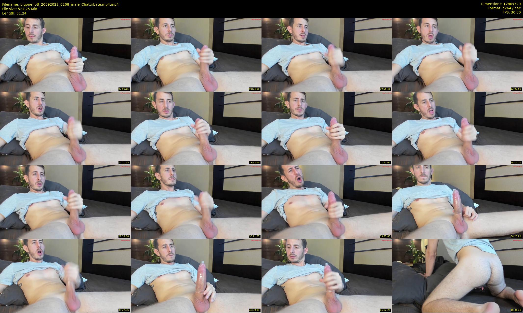 bigonehott — 52 minute Chaturbate male cam show recording, 720p, Sep 20, 2023