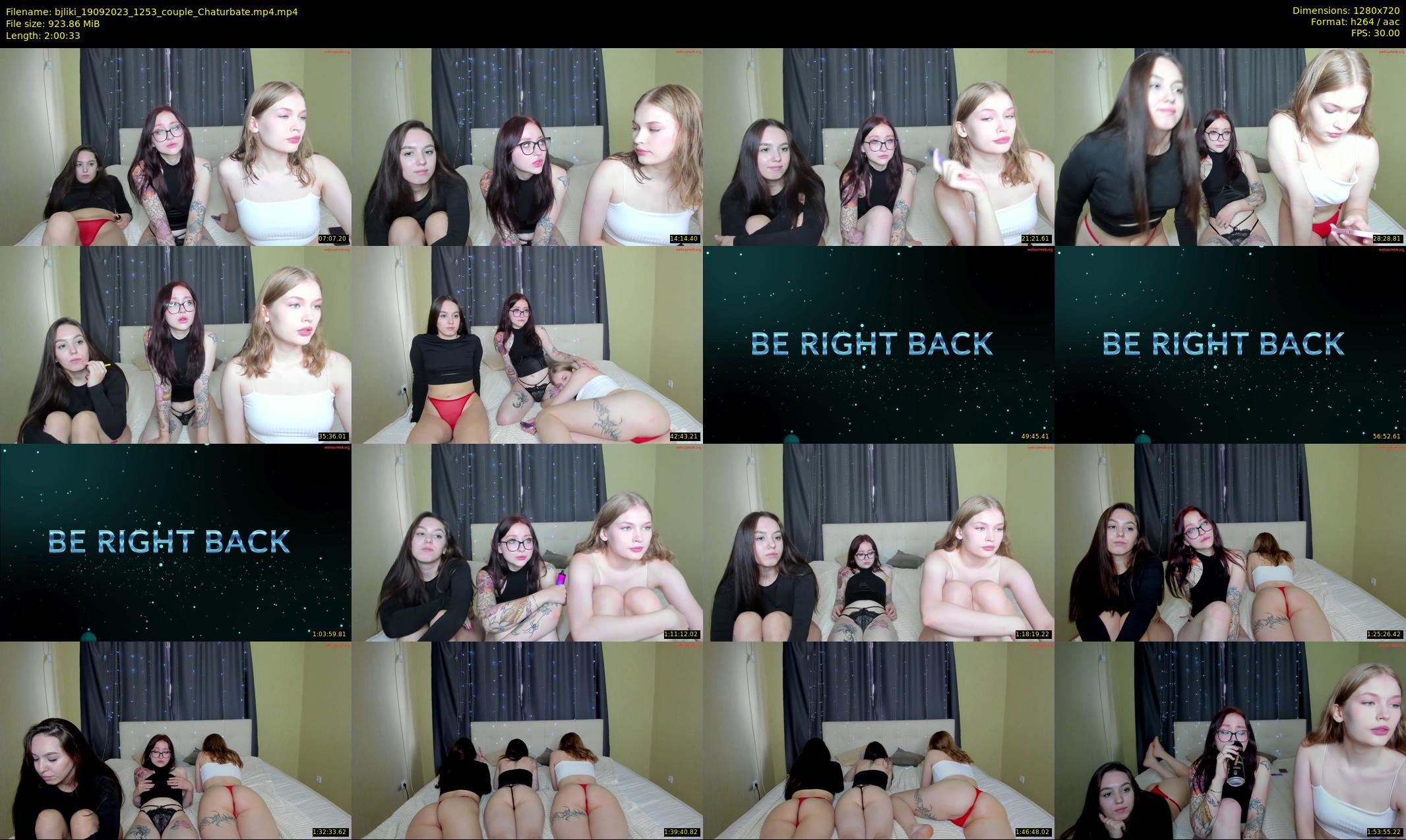 bjliki — 121 minute Chaturbate couple cam show recording, 720p, Sep 19, 2023