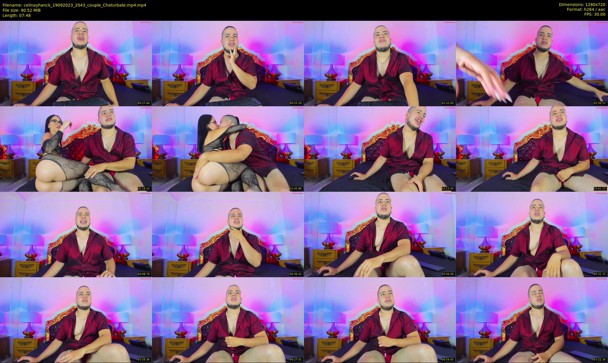 celinayhanck — 8 minute Chaturbate couple cam show recording, 720p, Sep 19, 2023