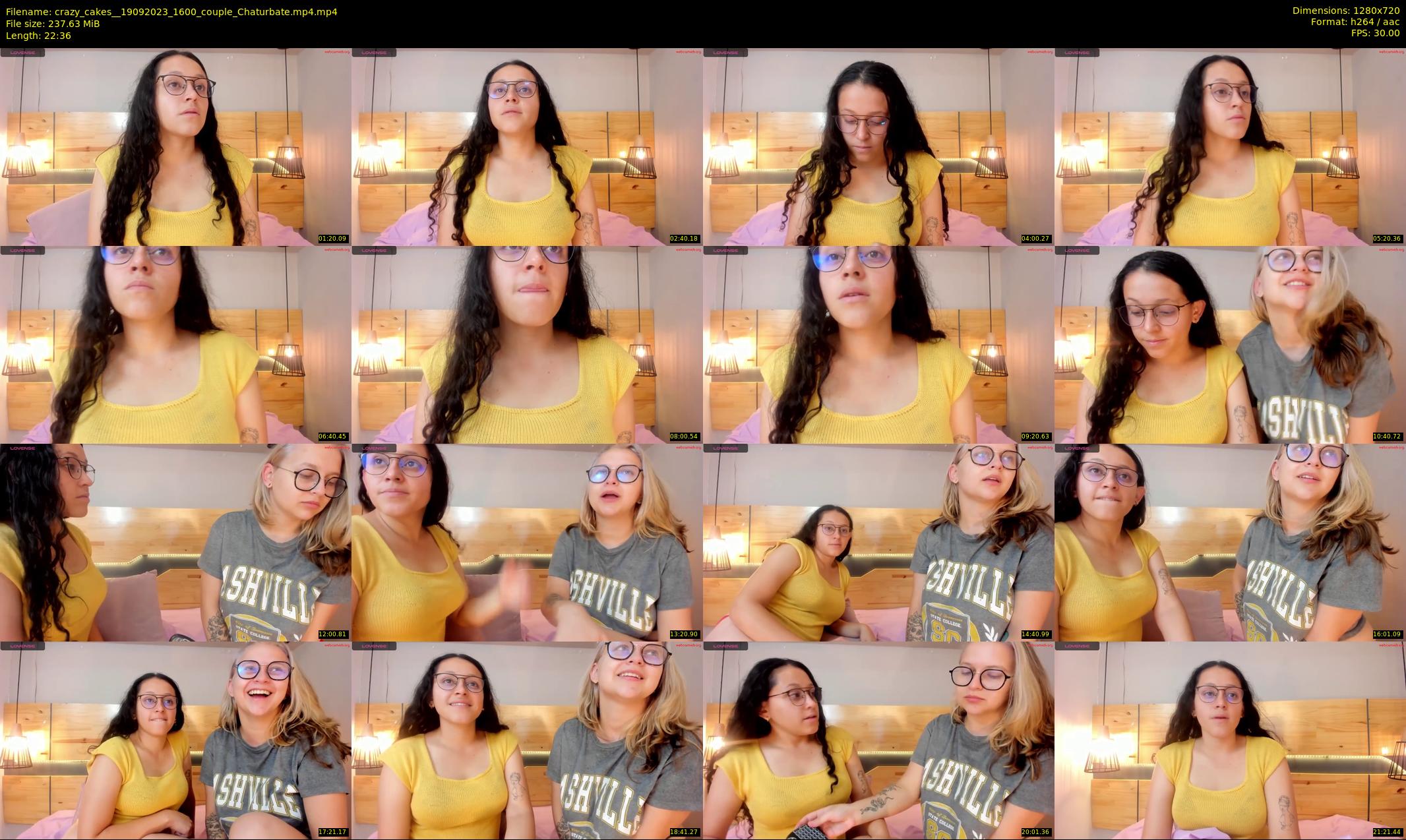 crazy_cakes_ — 23 minute Chaturbate couple cam show recording, 720p, Sep 19, 2023