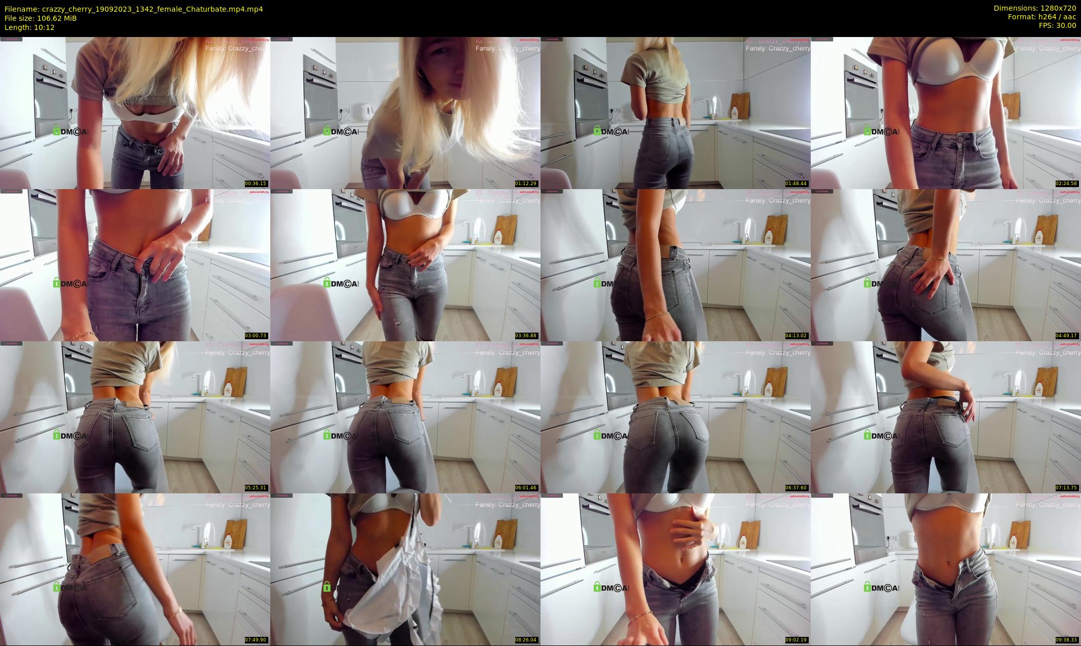 crazzy_cherry — 11 minute Chaturbate female cam show recording, 720p, Sep 19, 2023