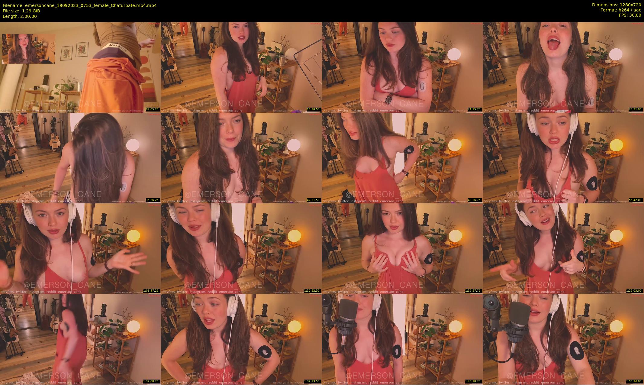 emersoncane — 120 minute Chaturbate female cam show recording, 720p, Sep 19, 2023