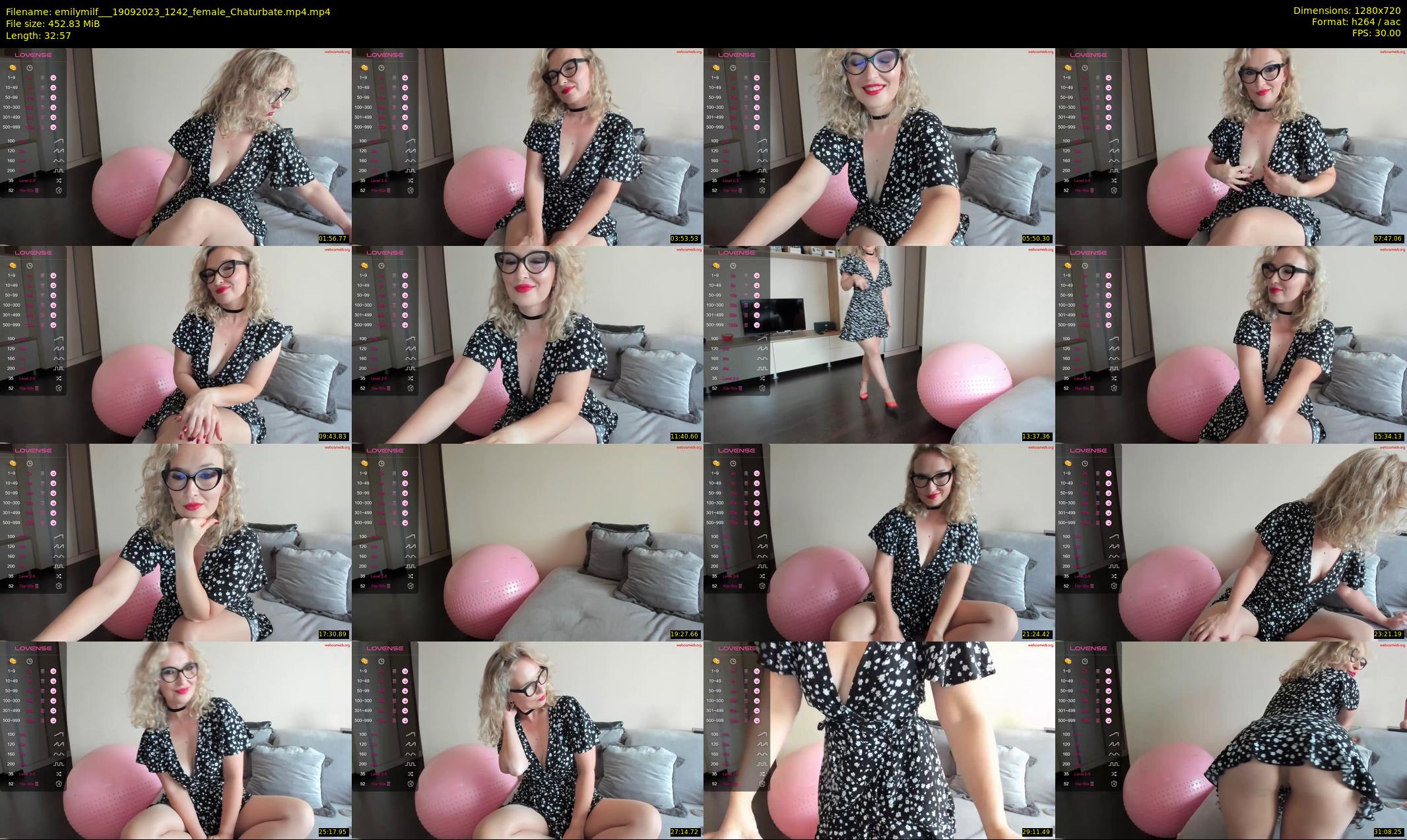 emilymilf__ — 33 minute Chaturbate female cam show recording, 720p, Sep 19, 2023