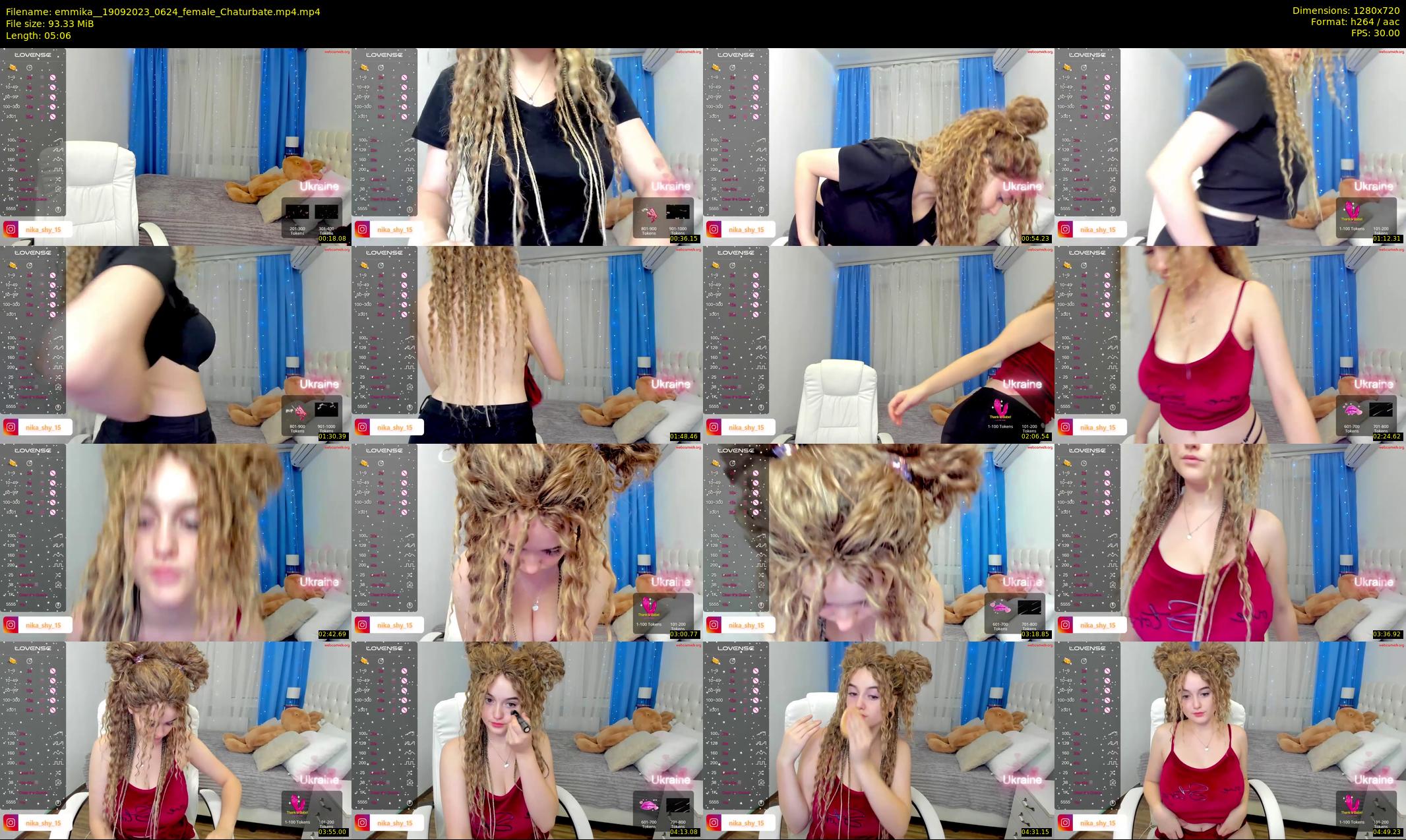 emmika_ — 6 minute Chaturbate female cam show recording, 720p, Sep 19, 2023