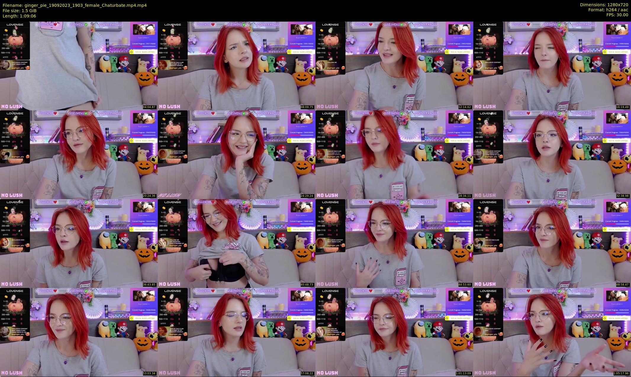 ginger_pie — 70 minute Chaturbate female cam show recording, 720p, Sep 19, 2023