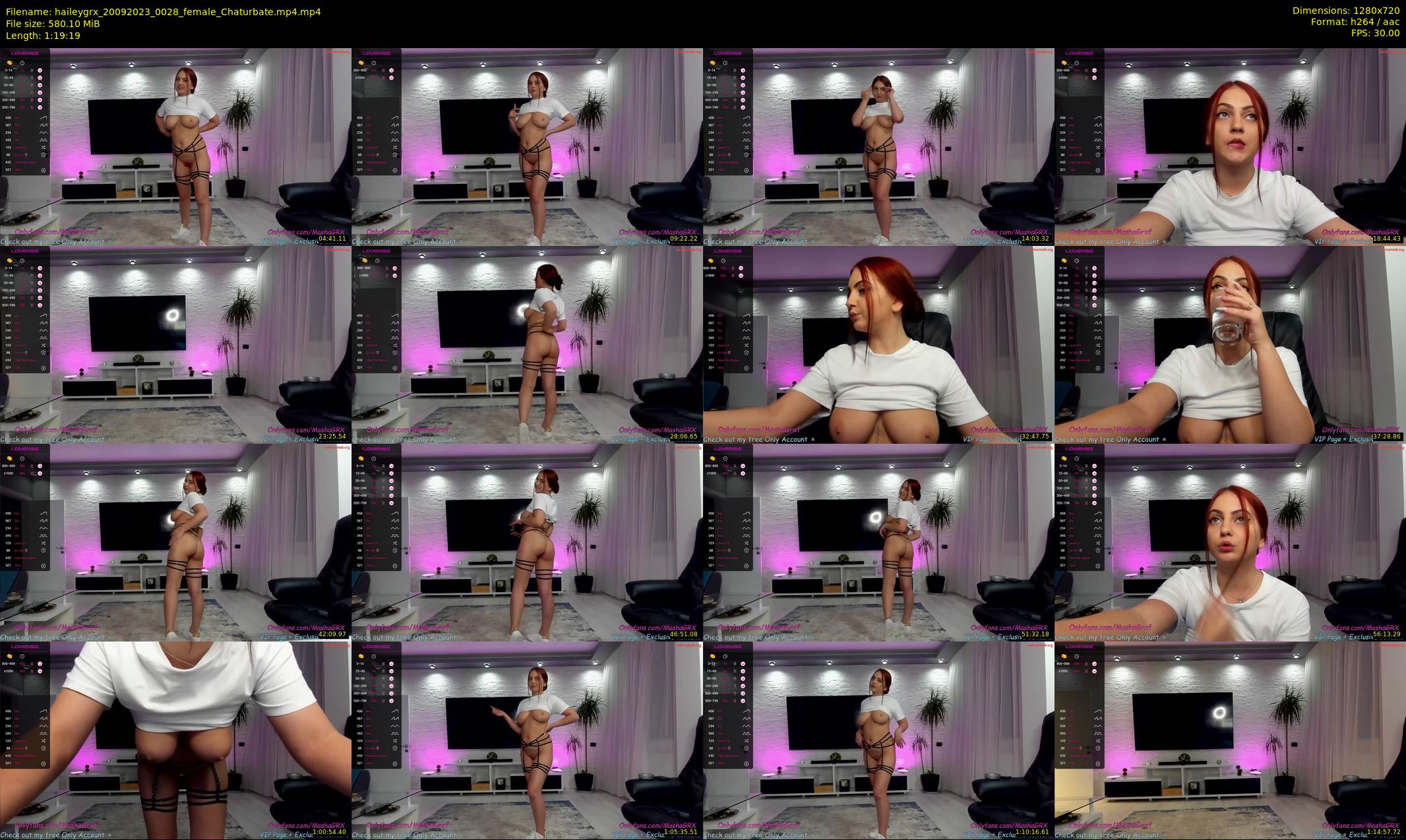 haileygrx — 80 minute Chaturbate female cam show recording, 720p, Sep 20, 2023
