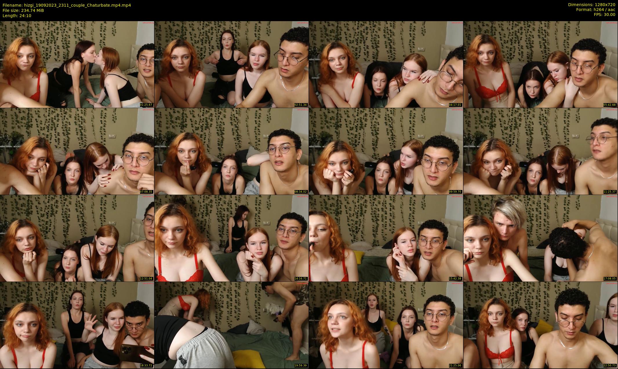 hizgi — 25 minute Chaturbate couple cam show recording, 720p, Sep 19, 2023