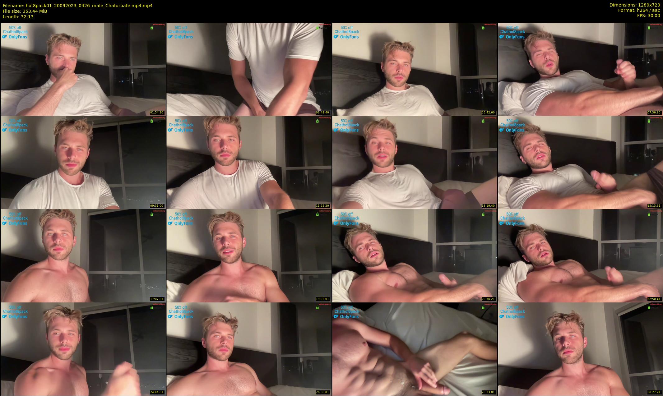 hot8pack01 — 33 minute Chaturbate male cam show recording, 720p, Sep 20, 2023