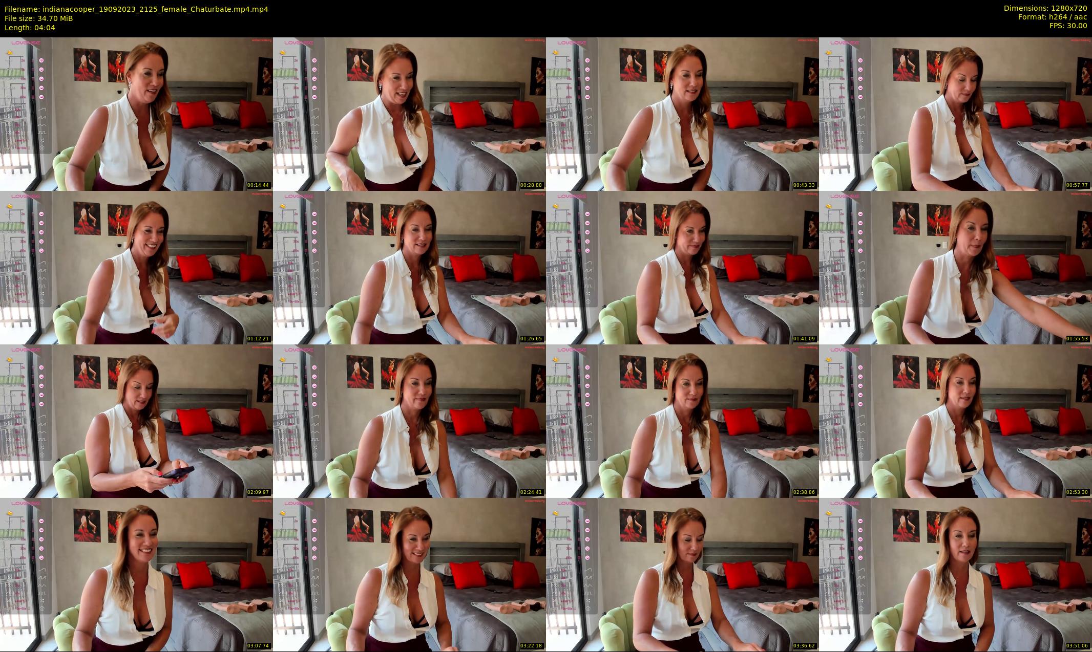 indianacooper — 5 minute Chaturbate female cam show recording, 720p, Sep 19, 2023