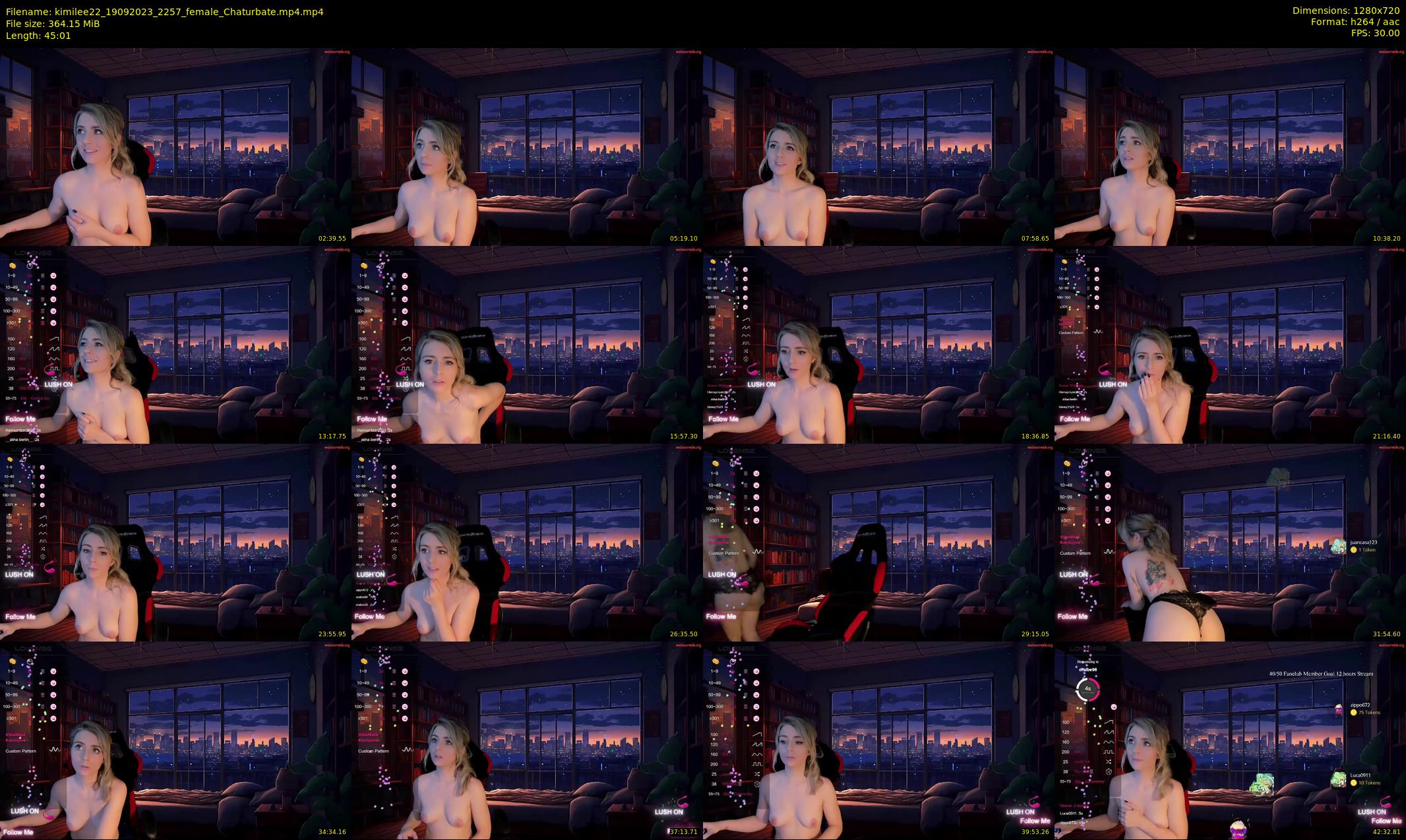 kimilee22 — 46 minute Chaturbate female cam show recording, 720p, Sep 19, 2023