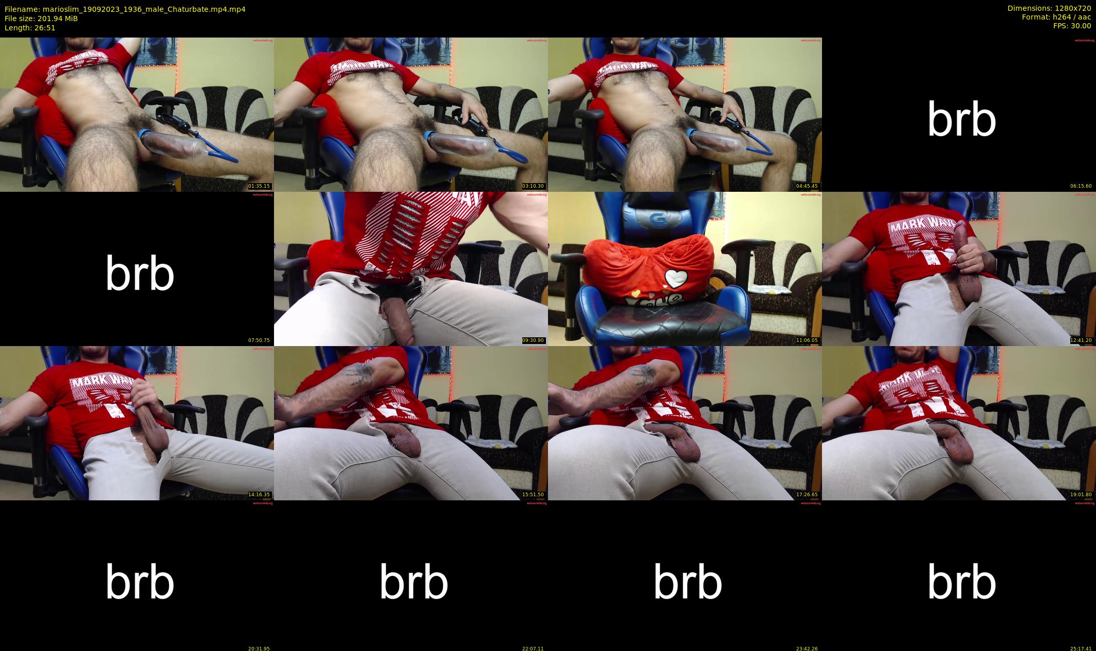 marioslim — 27 minute Chaturbate male cam show recording, 720p, Sep 19, 2023