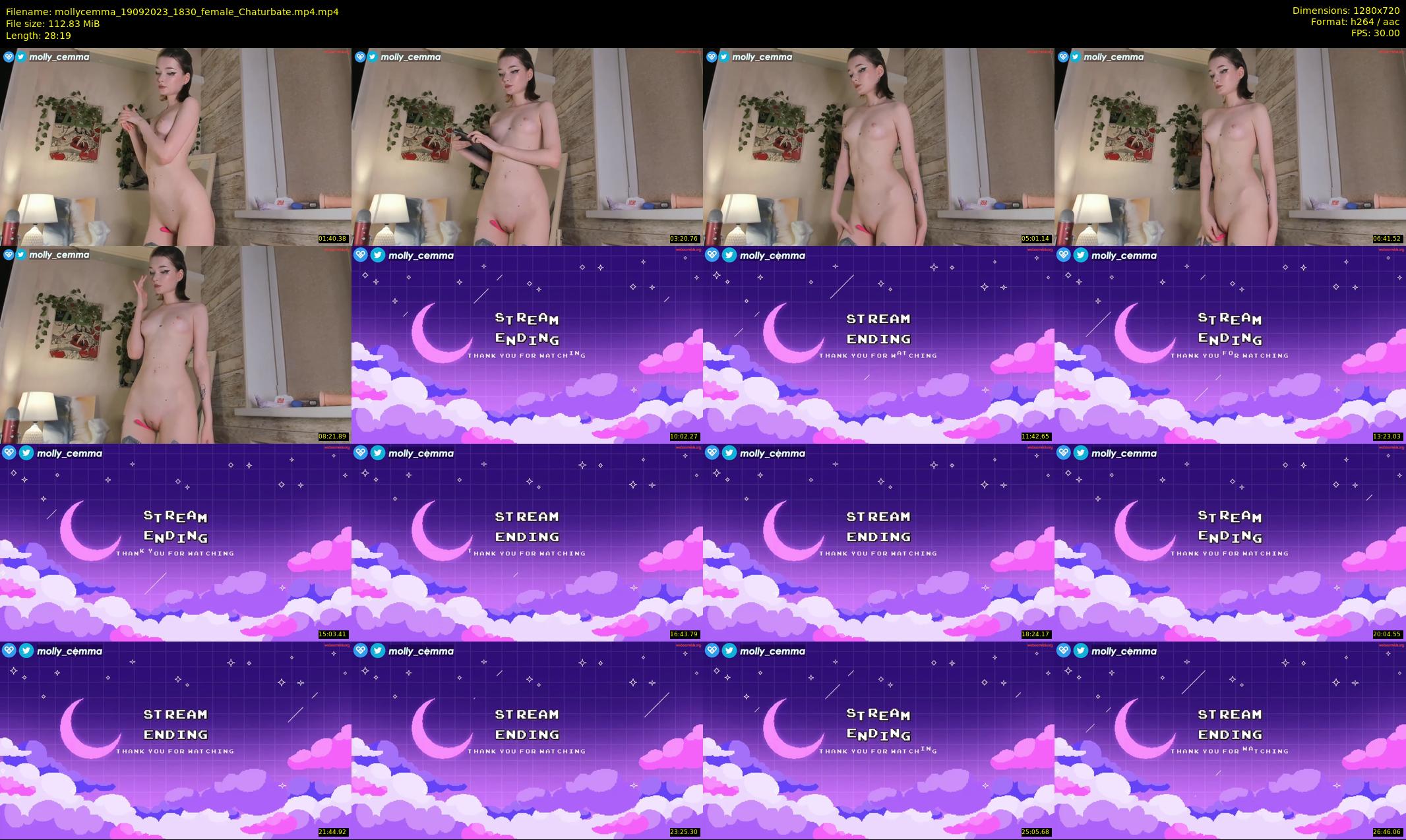 mollycemma — 29 minute Chaturbate female cam show recording, 720p, Sep 19, 2023
