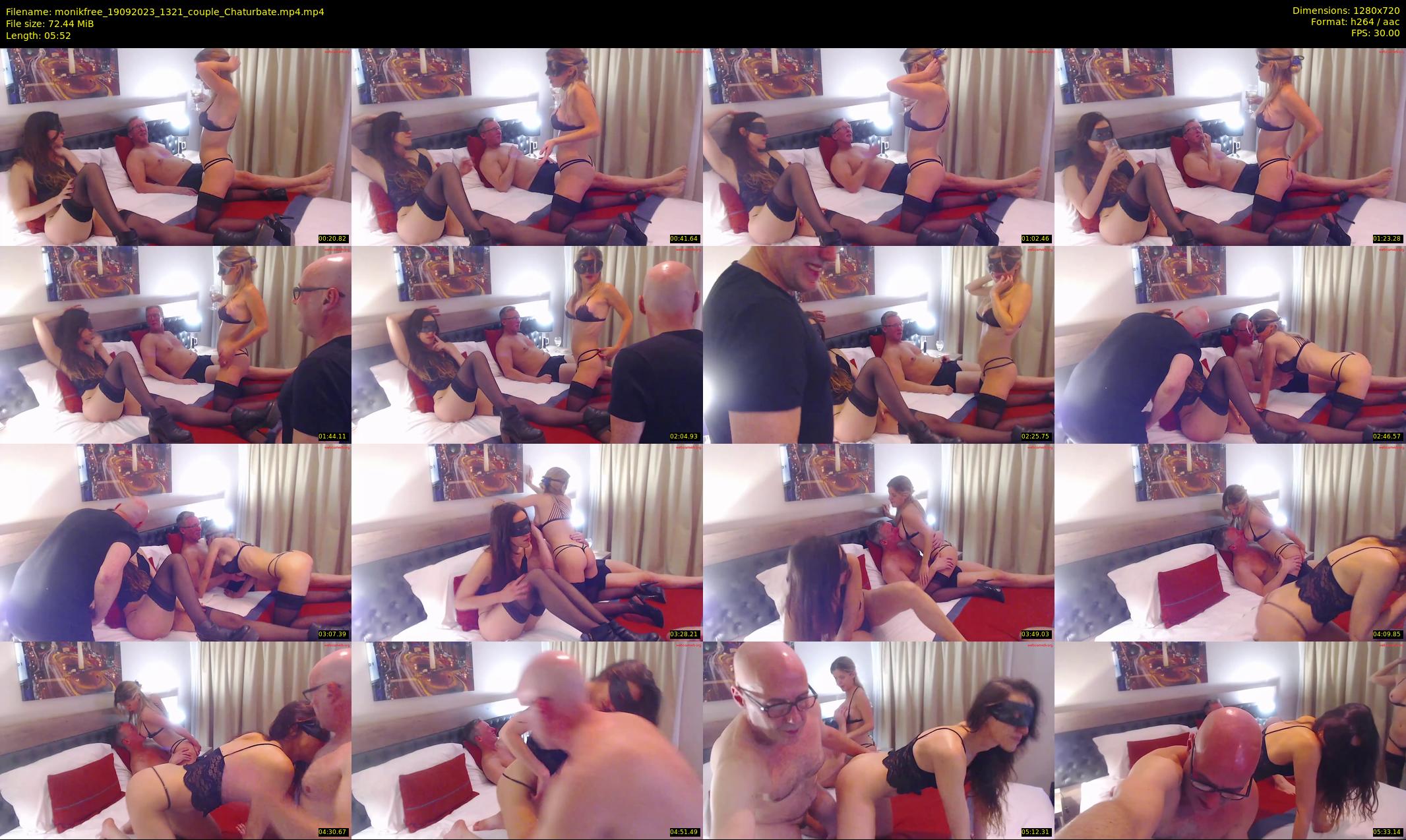monikfree — 6 minute Chaturbate couple cam show recording, 720p, Sep 19, 2023