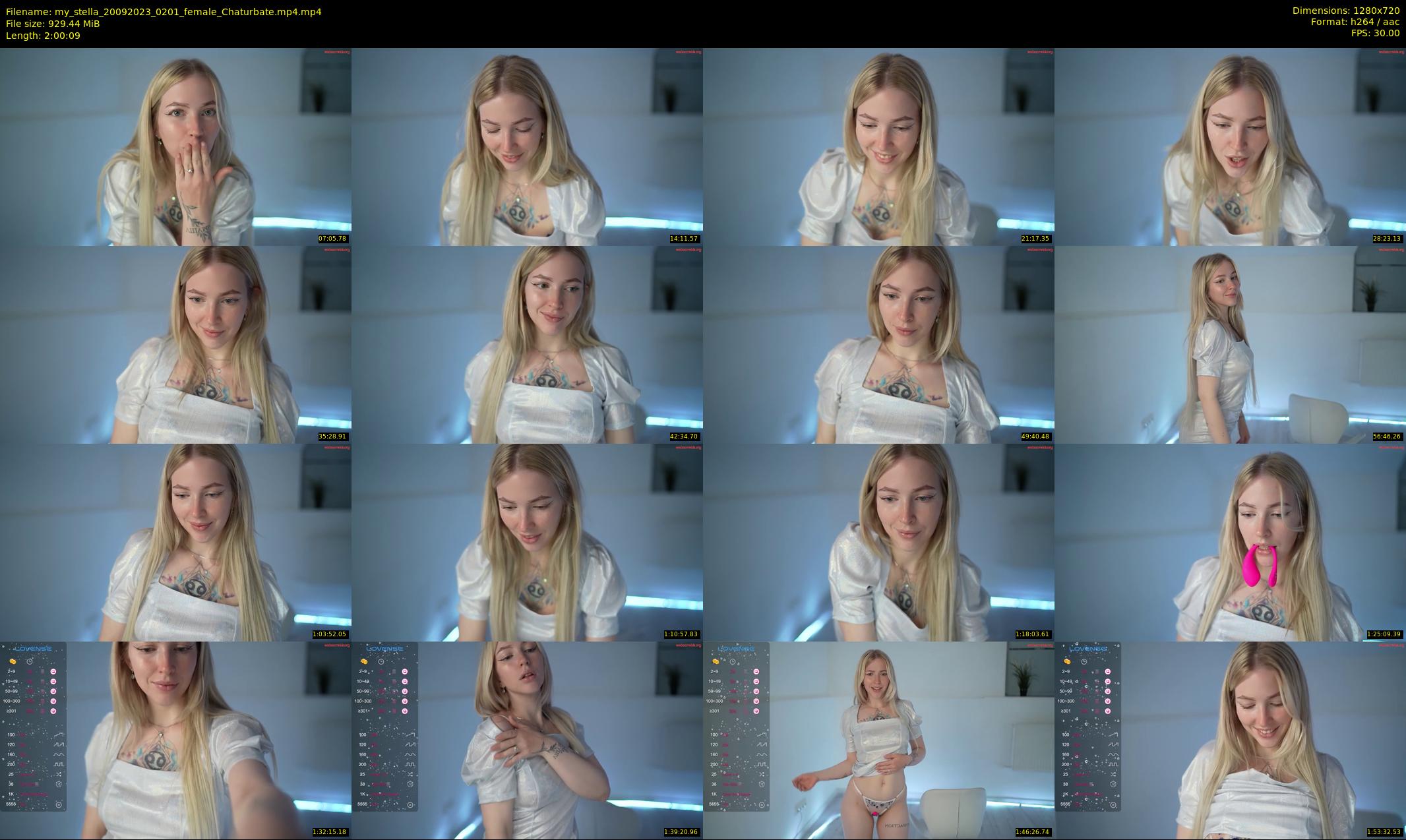 my_stella — 121 minute Chaturbate female cam show recording, 720p, Sep 20, 2023