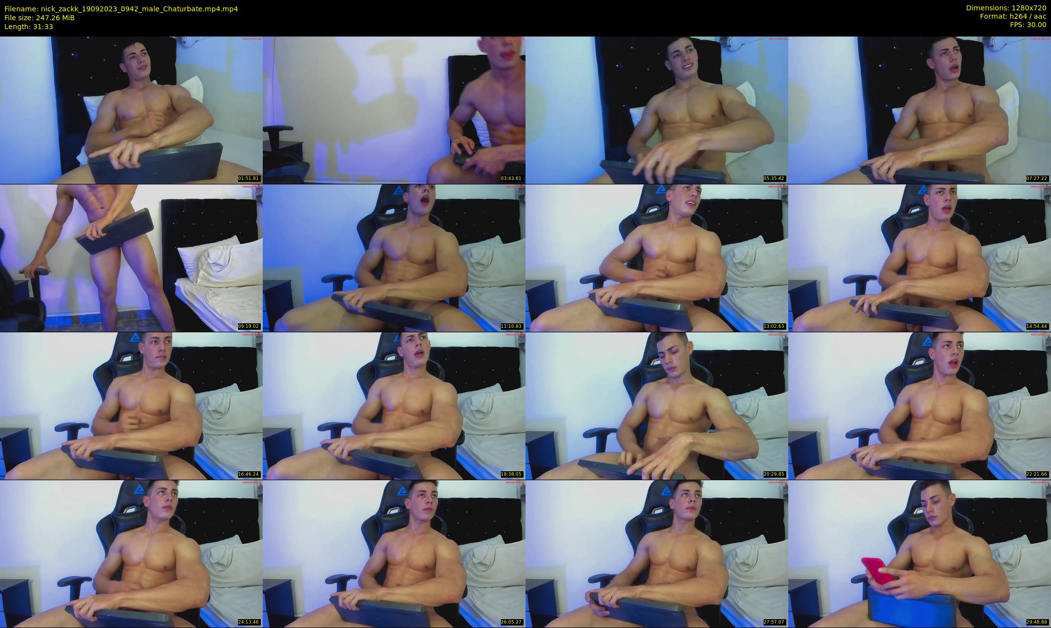 nick_zackk — 32 minute Chaturbate male cam show recording, 720p, Sep 19, 2023