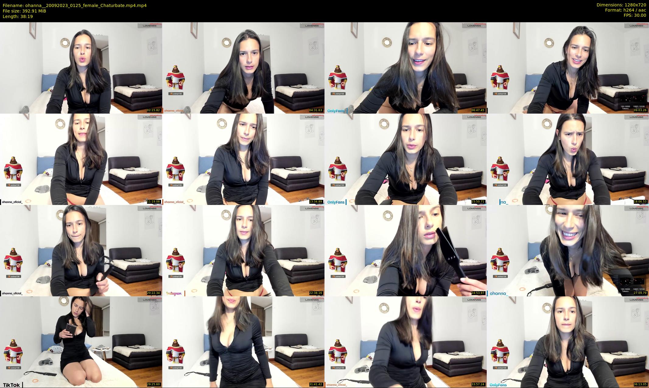 ohanna_ — 39 minute Chaturbate female cam show recording, 720p, Sep 20, 2023