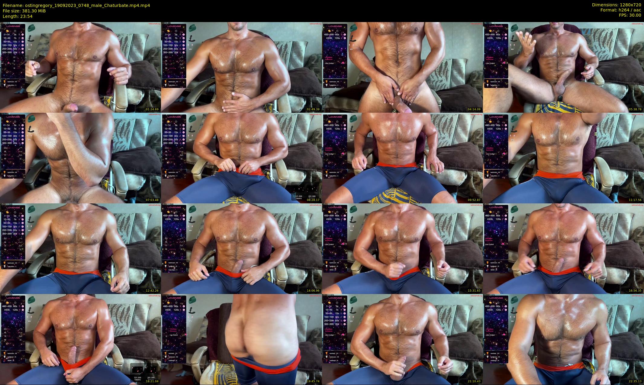 ostingregory — 24 minute Chaturbate male cam show recording, 720p, Sep 19, 2023