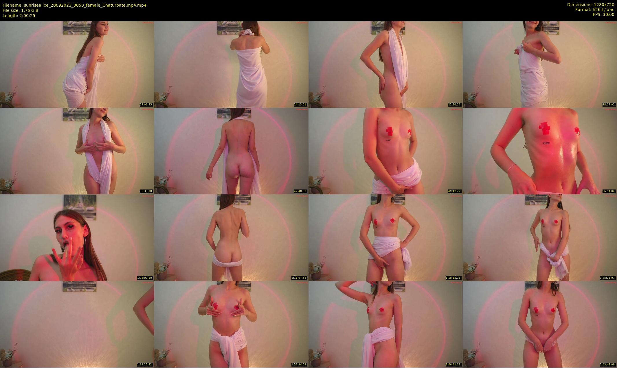 sunrisealice — 121 minute Chaturbate female cam show recording, 720p, Sep 20, 2023