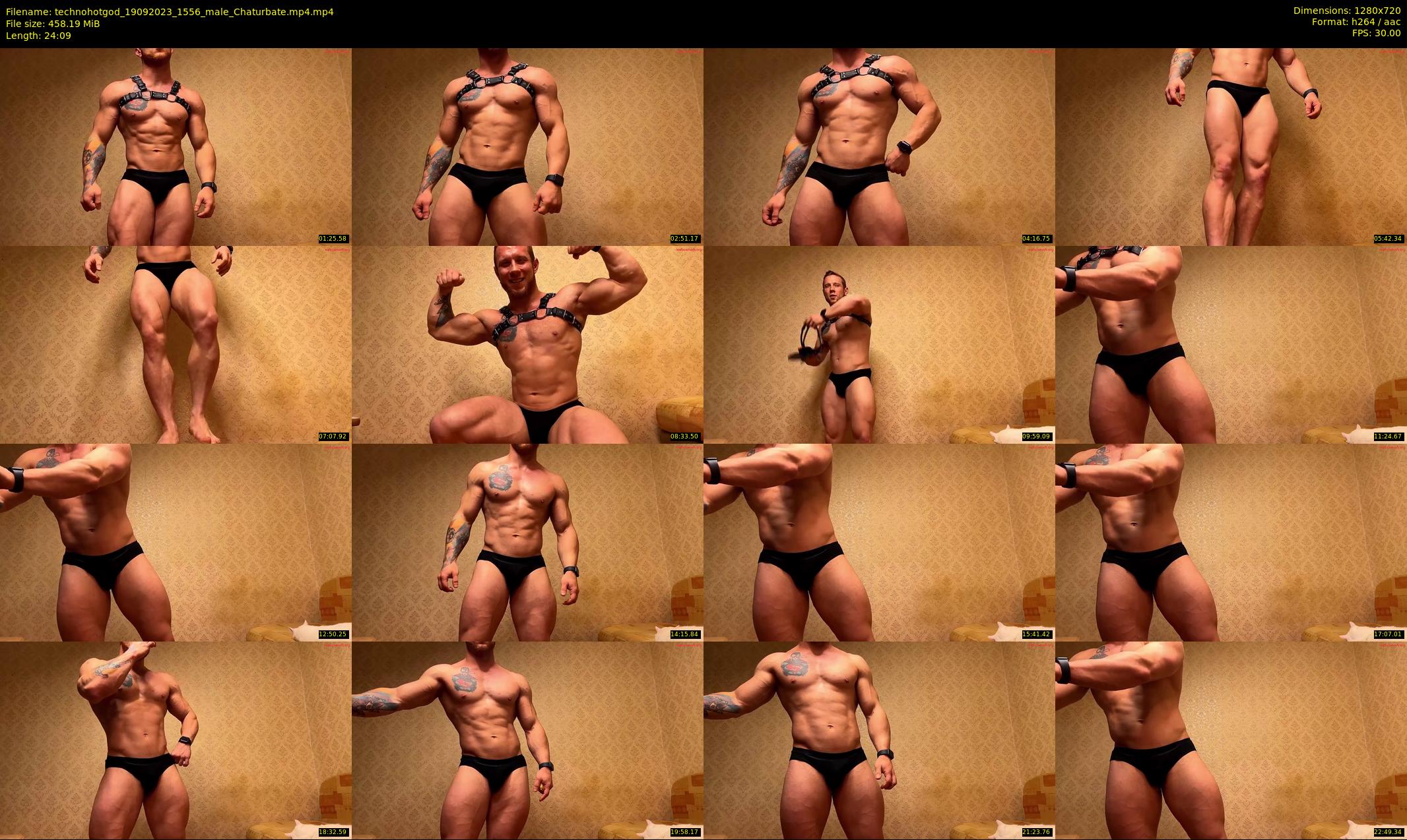 technohotgod — 25 minute Chaturbate male cam show recording, 720p, Sep 19, 2023