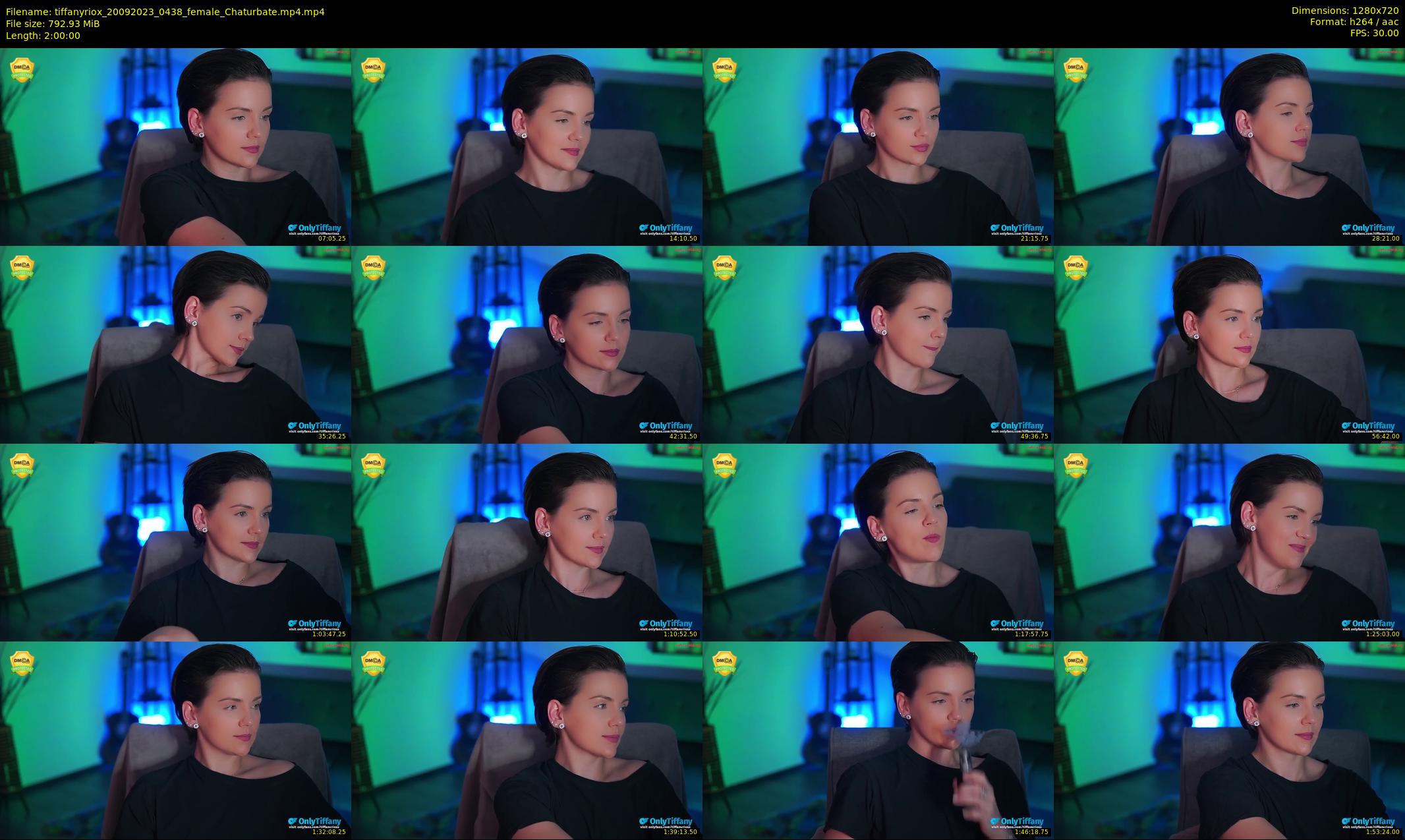 tiffanyriox — 120 minute Chaturbate female cam show recording, 720p, Sep 20, 2023