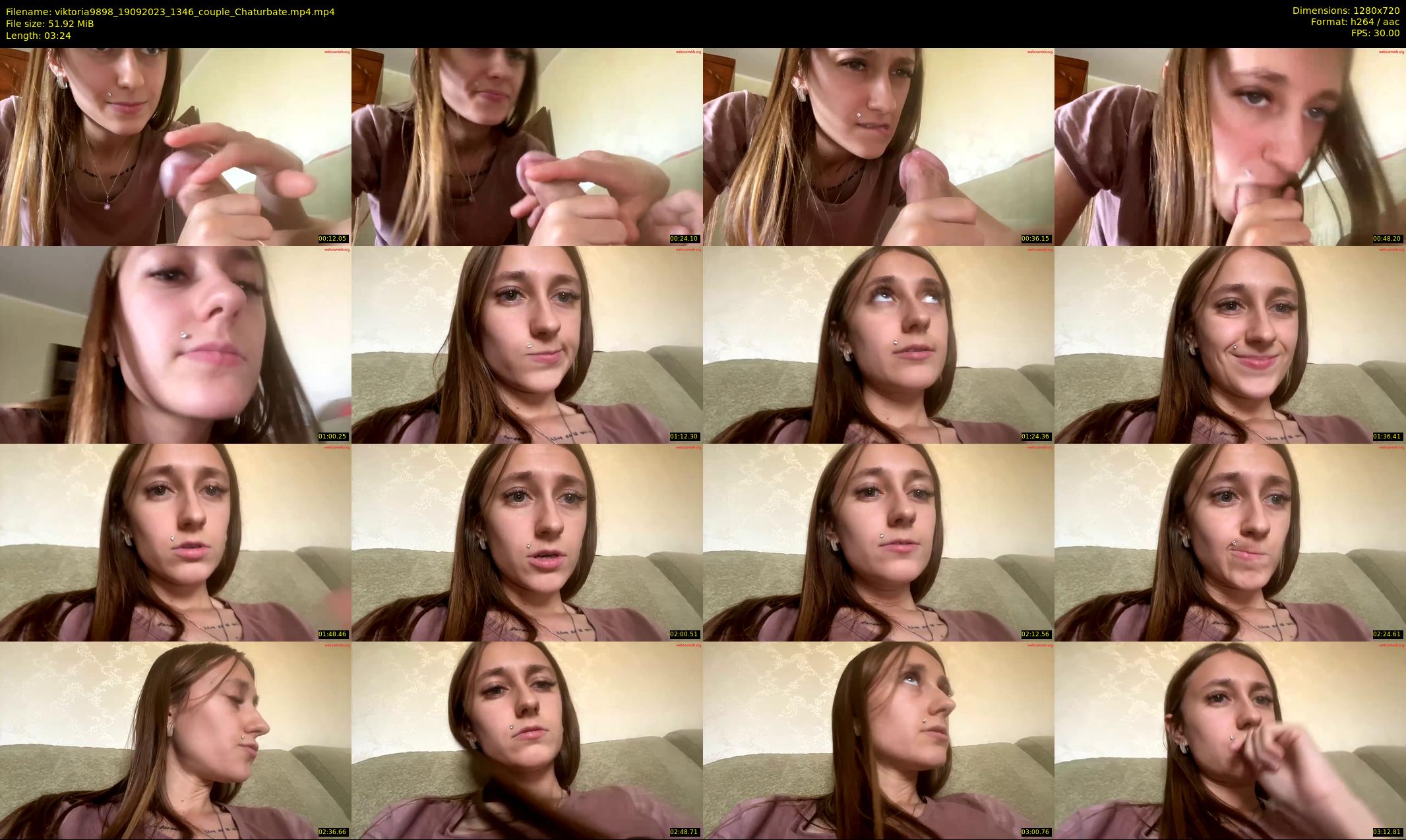 viktoria9898 — 4 minute Chaturbate couple cam show recording, 720p, Sep 19, 2023