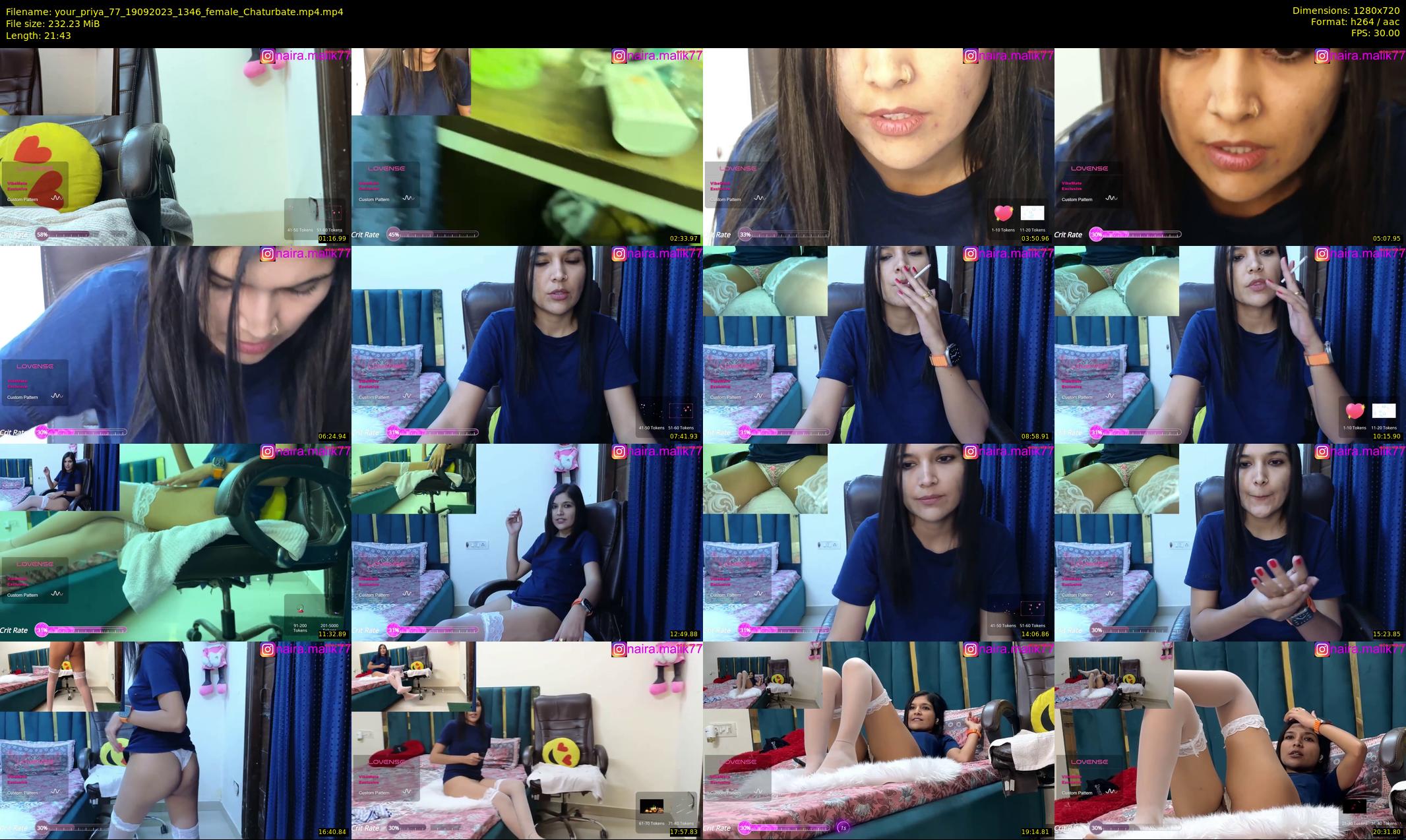 your_priya_77 — 22 minute Chaturbate female cam show recording, 720p, Sep 19, 2023