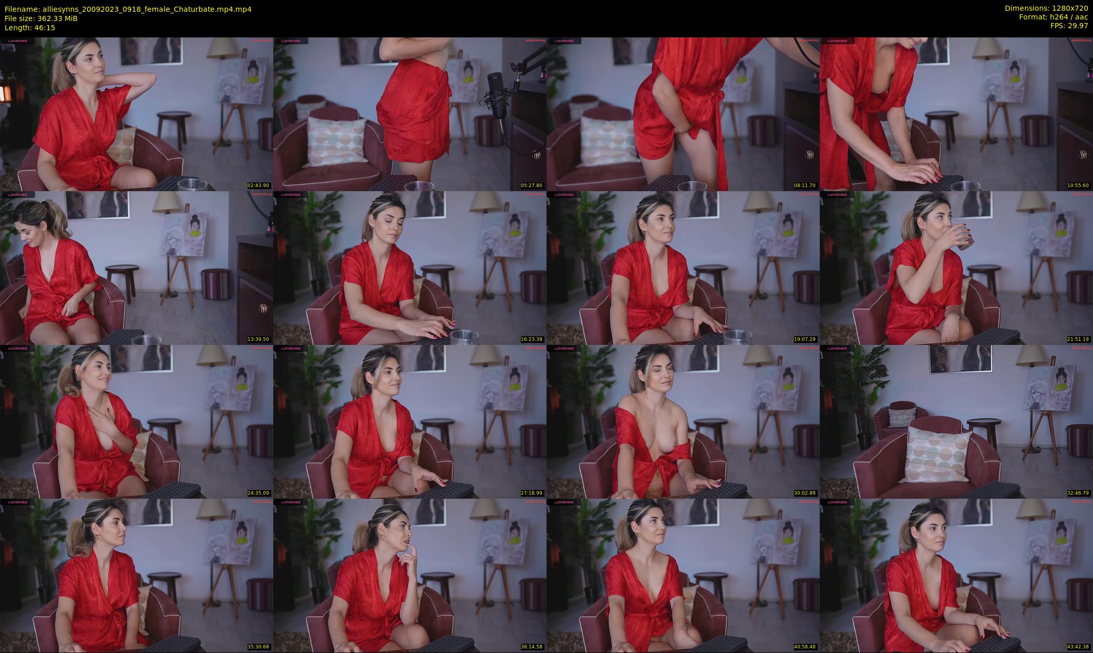 alliesynns — 47 minute Chaturbate female cam show recording, 720p, Sep 20, 2023