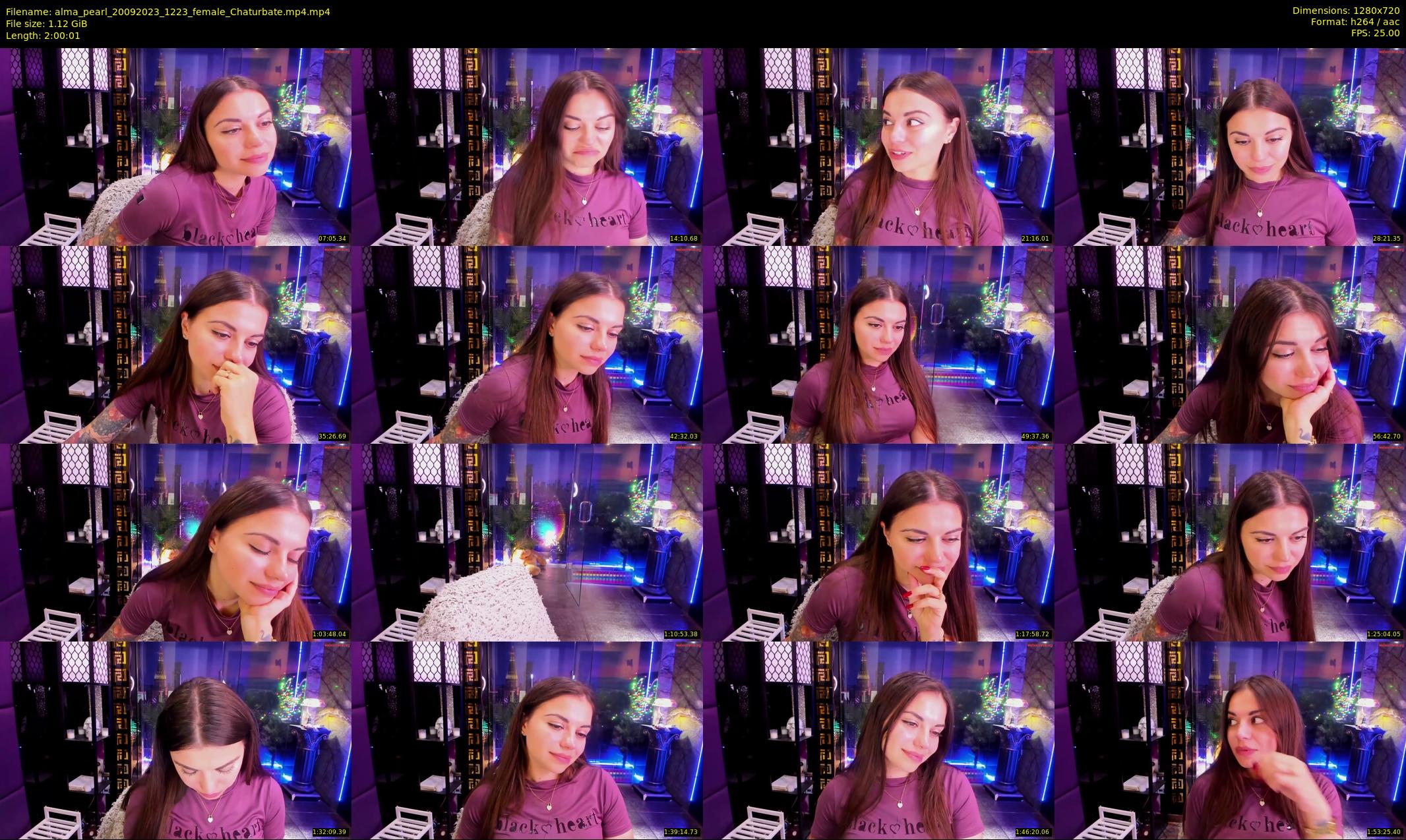 alma_pearl — 121 minute Chaturbate female cam show recording, 720p, Sep 20, 2023