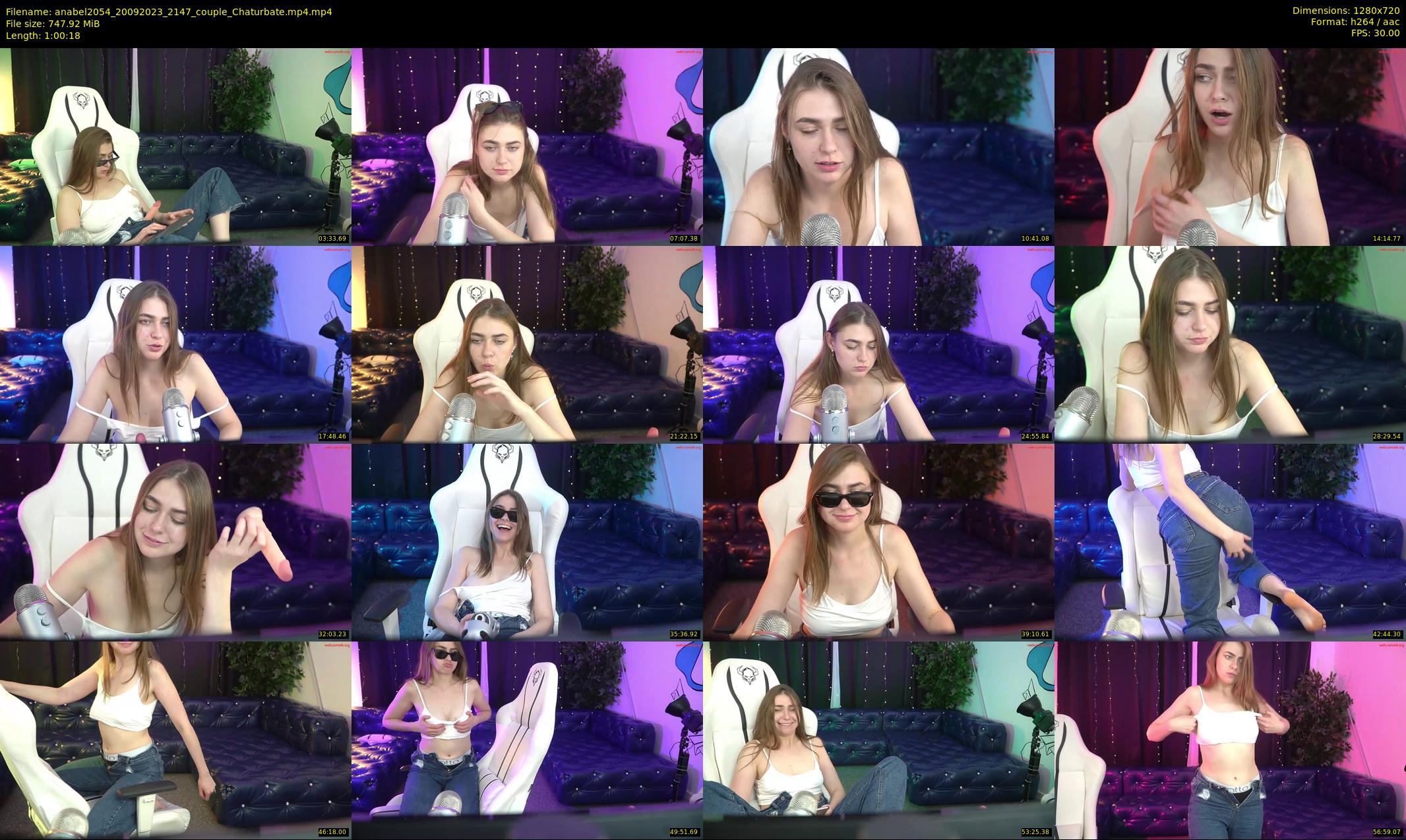 anabel2054 — 61 minute Chaturbate female cam show recording, 720p, Sep 20, 2023