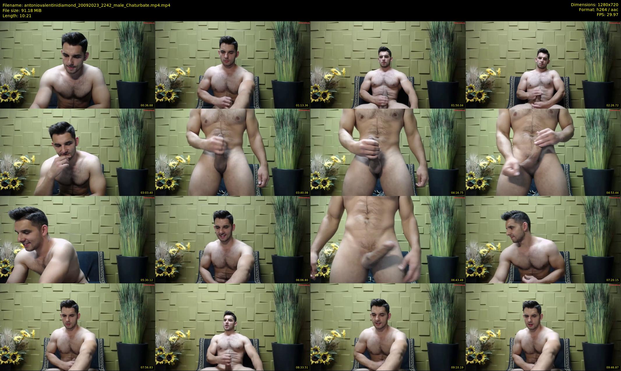 antoniovalentinidiamond — 11 minute Chaturbate male cam show recording, 720p, Sep 20, 2023