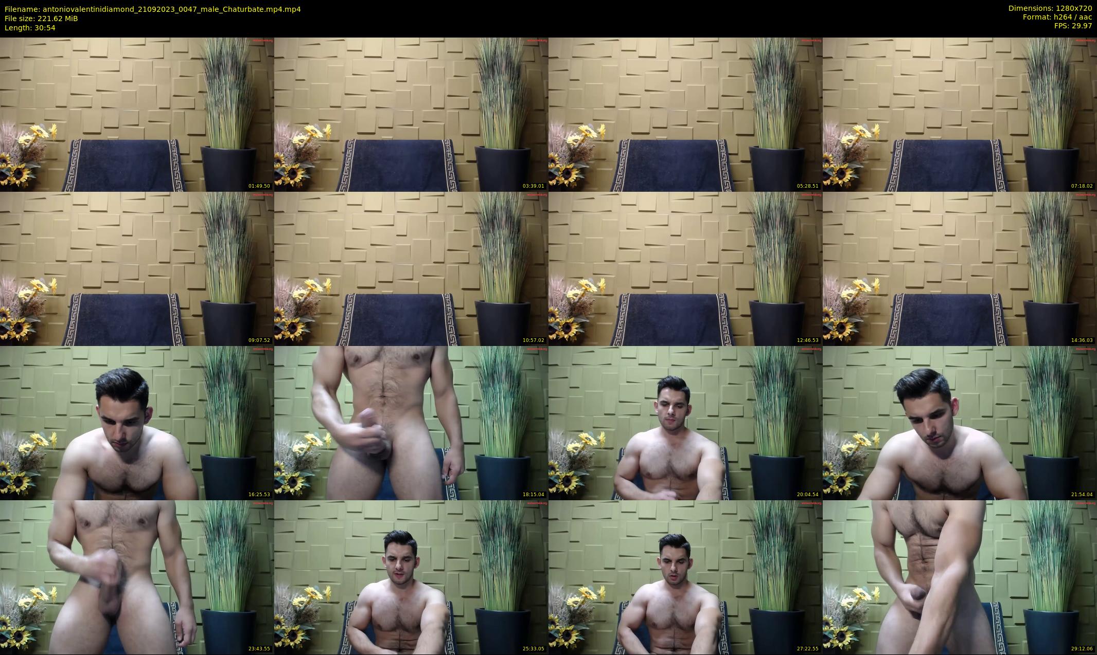 antoniovalentinidiamond — 31 minute Chaturbate male cam show recording, 720p, Sep 21, 2023